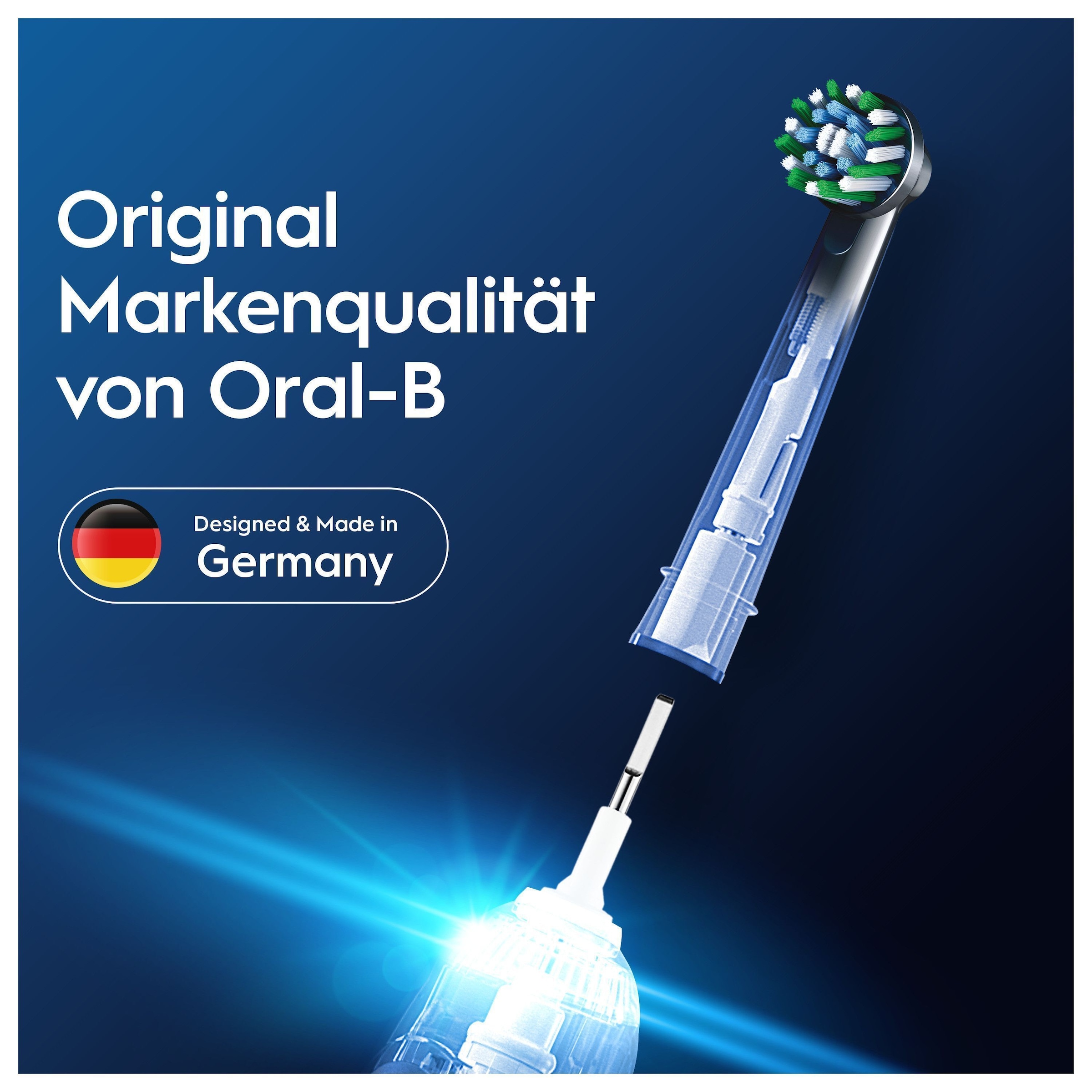 Oral-B Aufsteckbürsten »Pro CrossAction« X-förmige Borsten