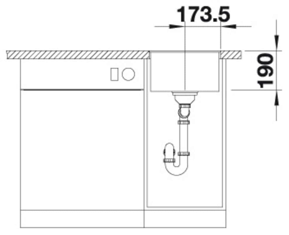 Blanco Granitspüle »SUBLINE 320-F« 1 Stk. tlg. erhältlich in mehreren Farben