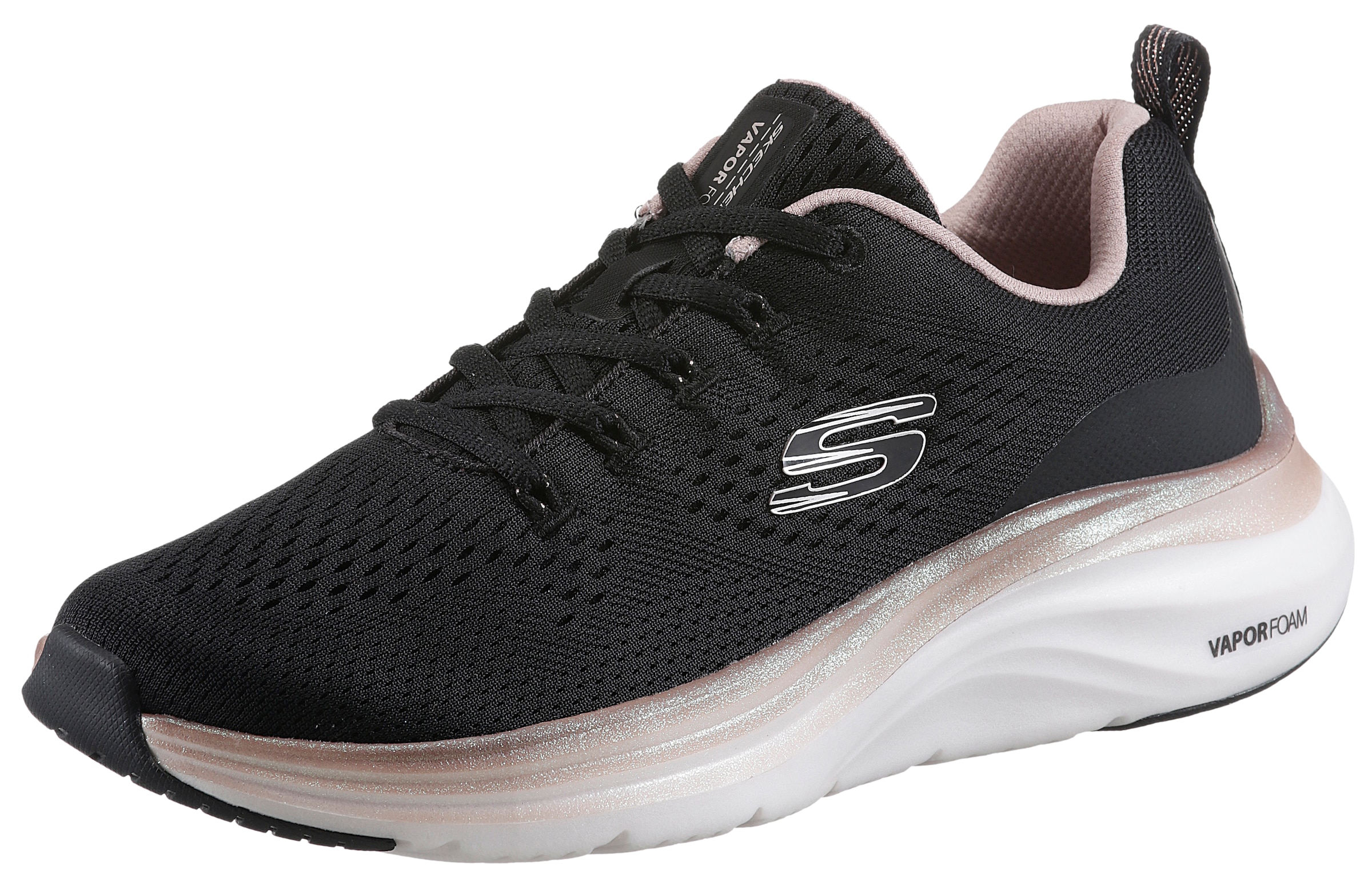 Skechers Sneaker »VAPOR FOAM-MIDNIGHT GLIMMER«, in veganer Verarbeitung, Freizeitschuh, Halbschuh, Schnürschuh