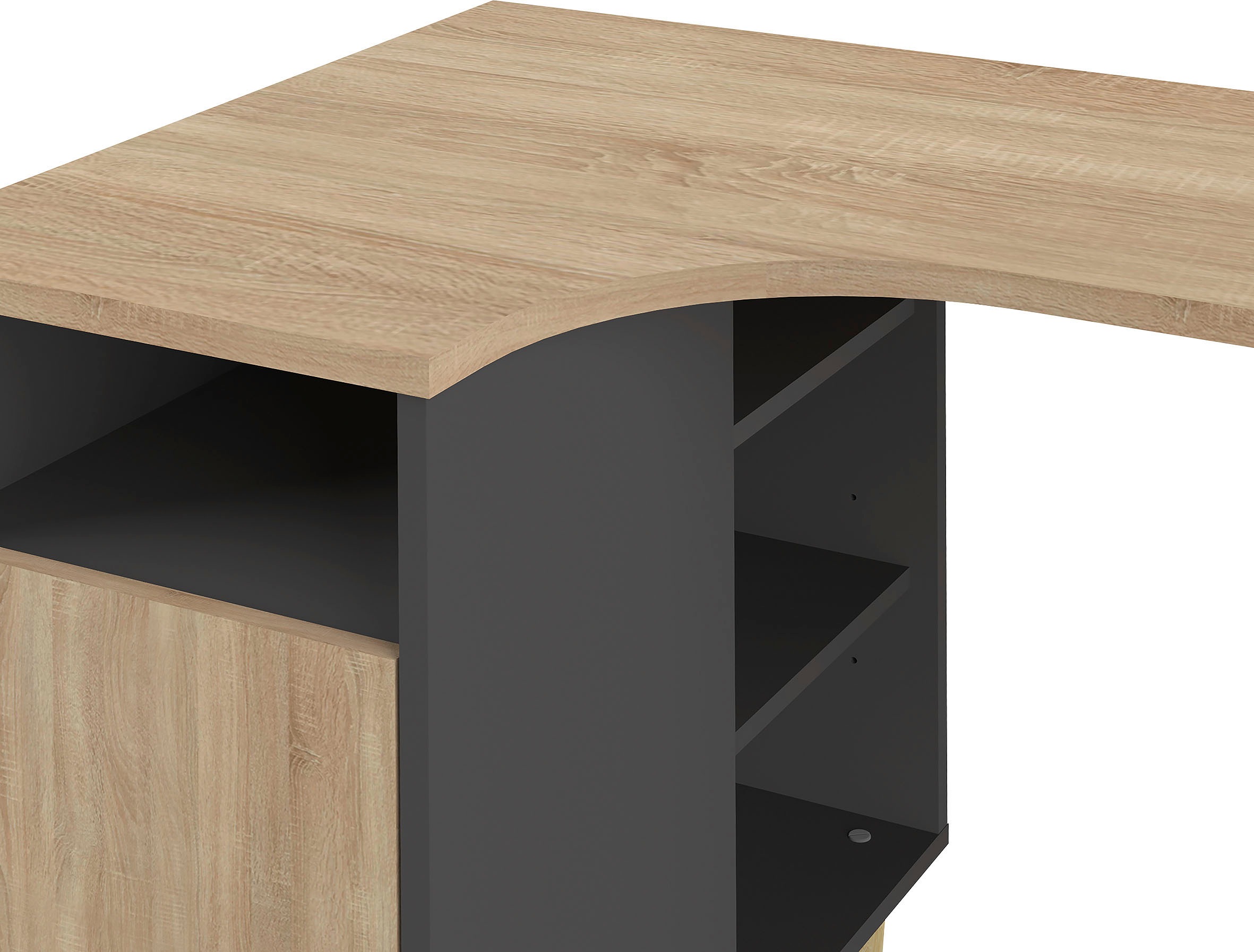 TemaHome Schreibtisch »NOOK«, platzsparender Eckschreibtisch