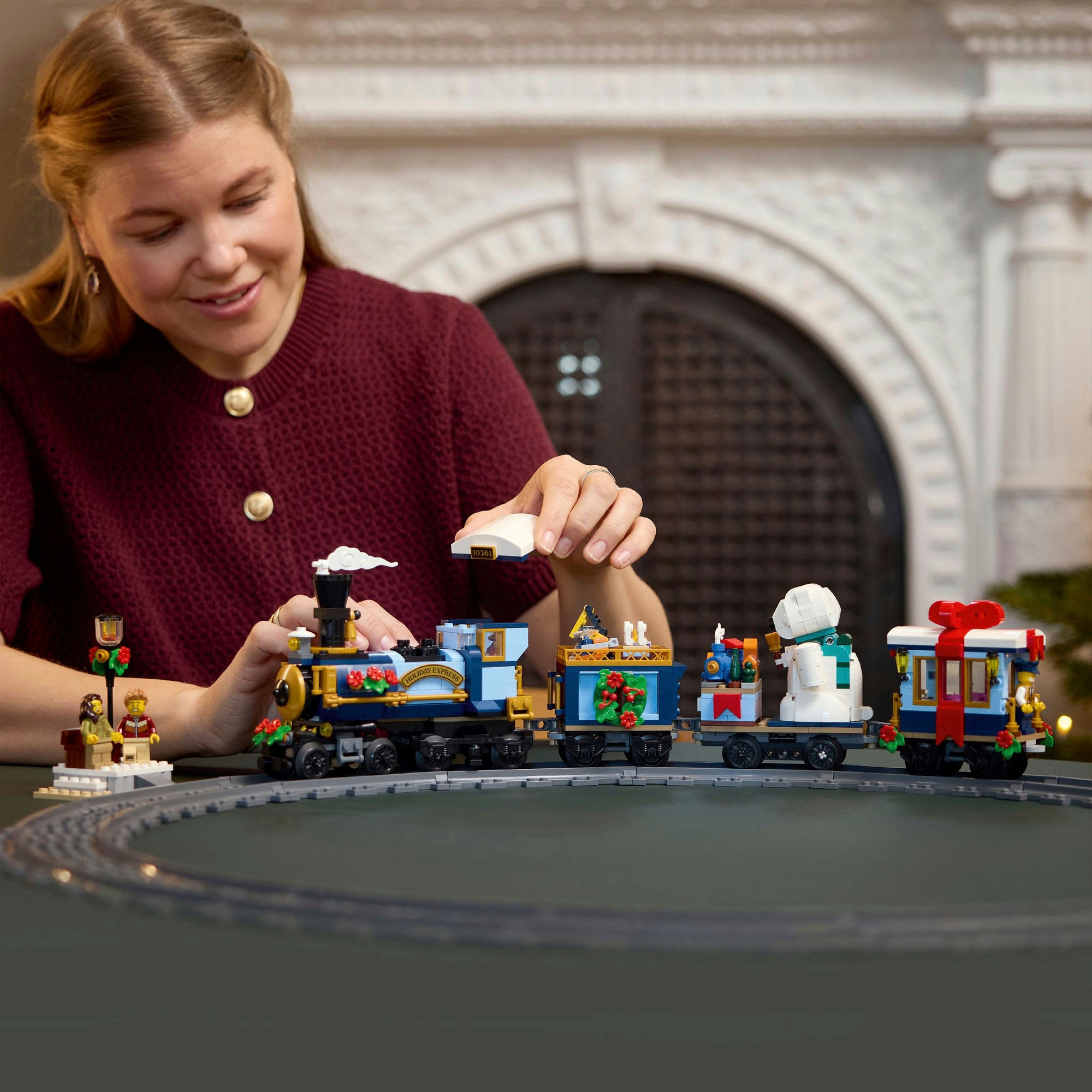 LEGO® Konstruktionsspielsteine »Weihnachtsexpress (10361), LEGO Icons« Exklusives Set