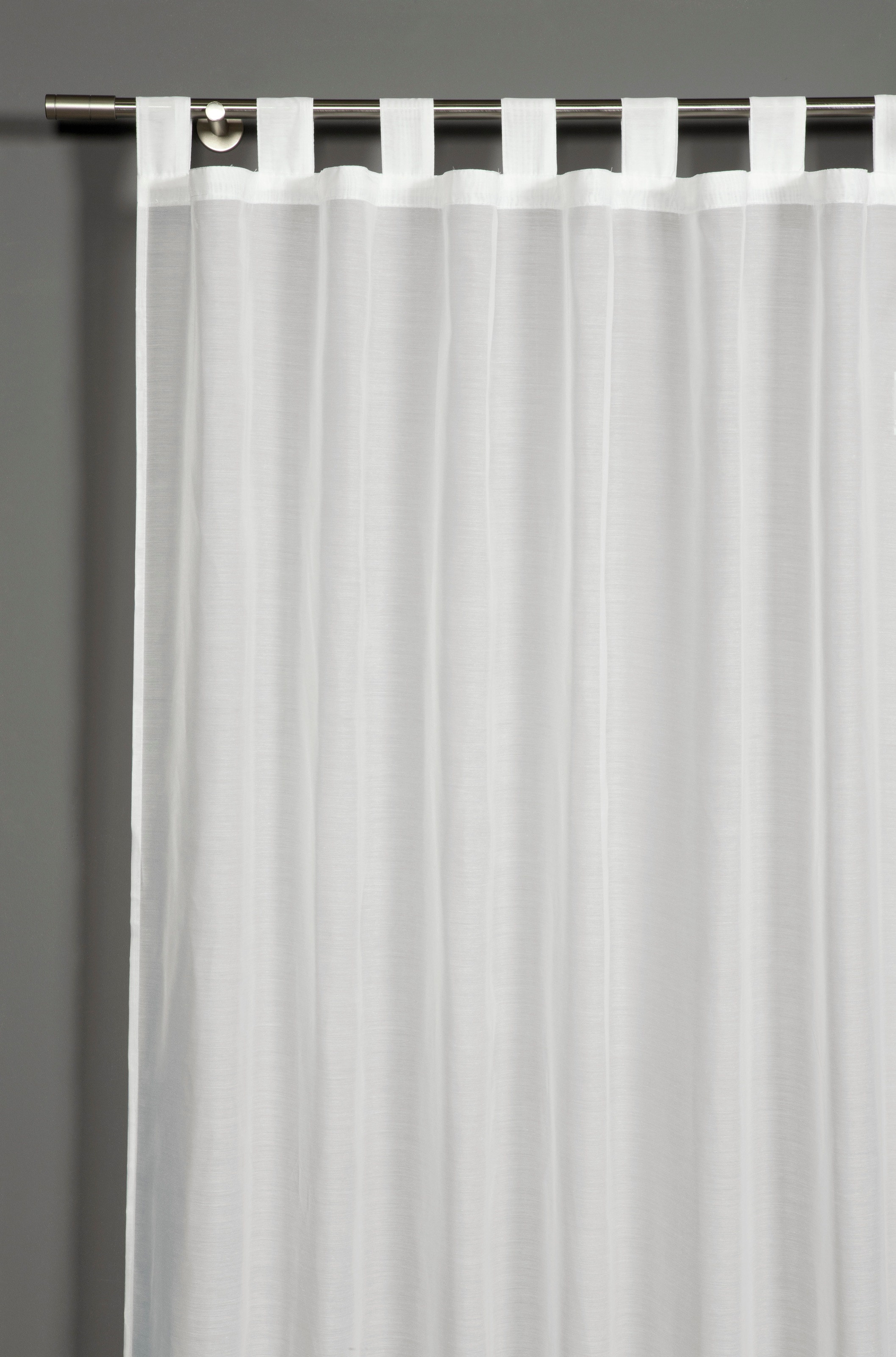 Gardine »Schal Voile Uni«, (1 St.), mit Schlaufen günstig online kaufen