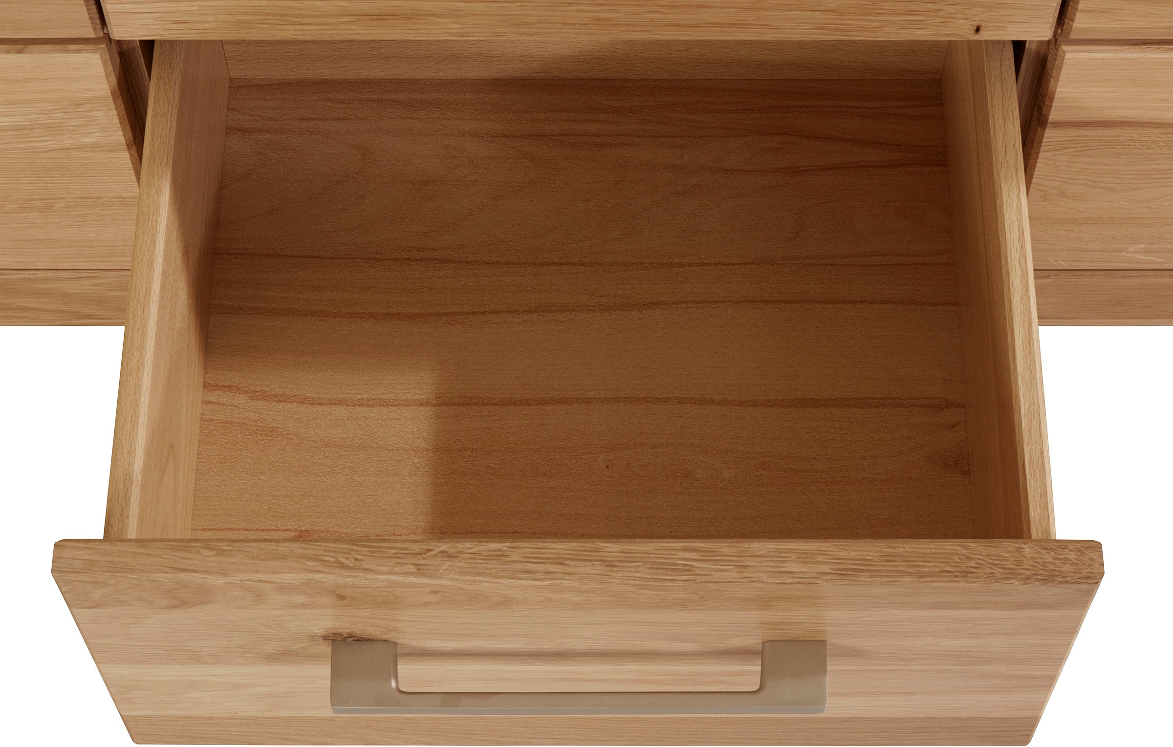 VOGL Möbelfabrik Lowboard »1237«, Massivholzfront, Breite ca. 211 cm, mit Softclose Funktion