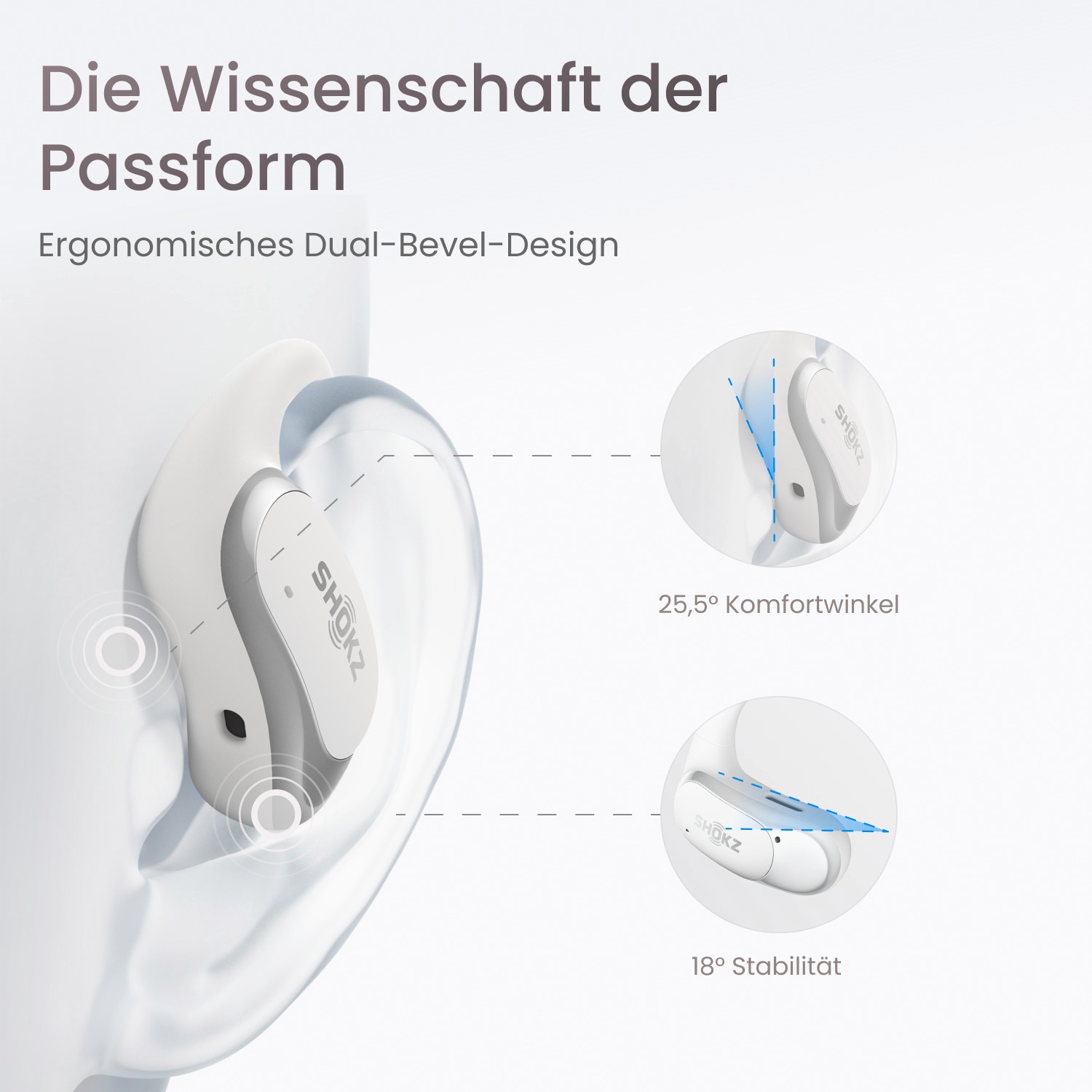 Shokz Open-Ear-Kopfhörer »OpenFit Air«, A2DP Bluetooth
