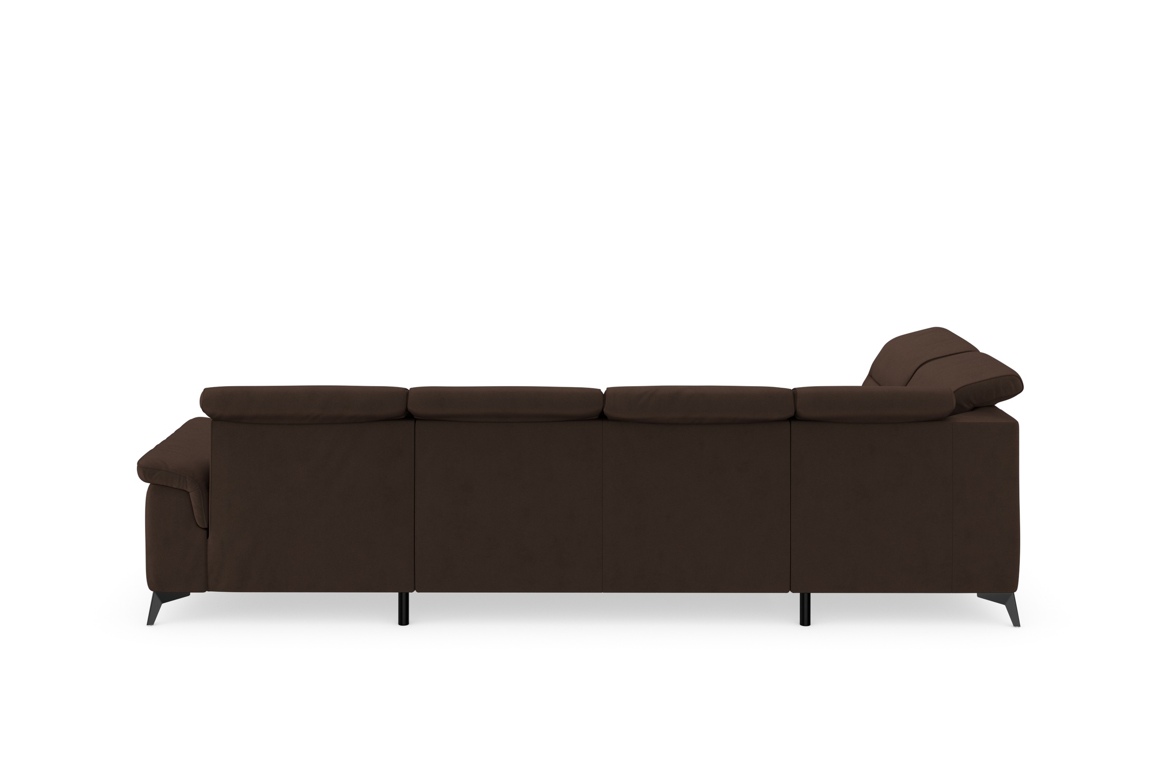 sit&more Wohnlandschaft »Sinatra U-Form«, optional mit Kopfteilverstellung und Armteilfunktion, Metallfüße