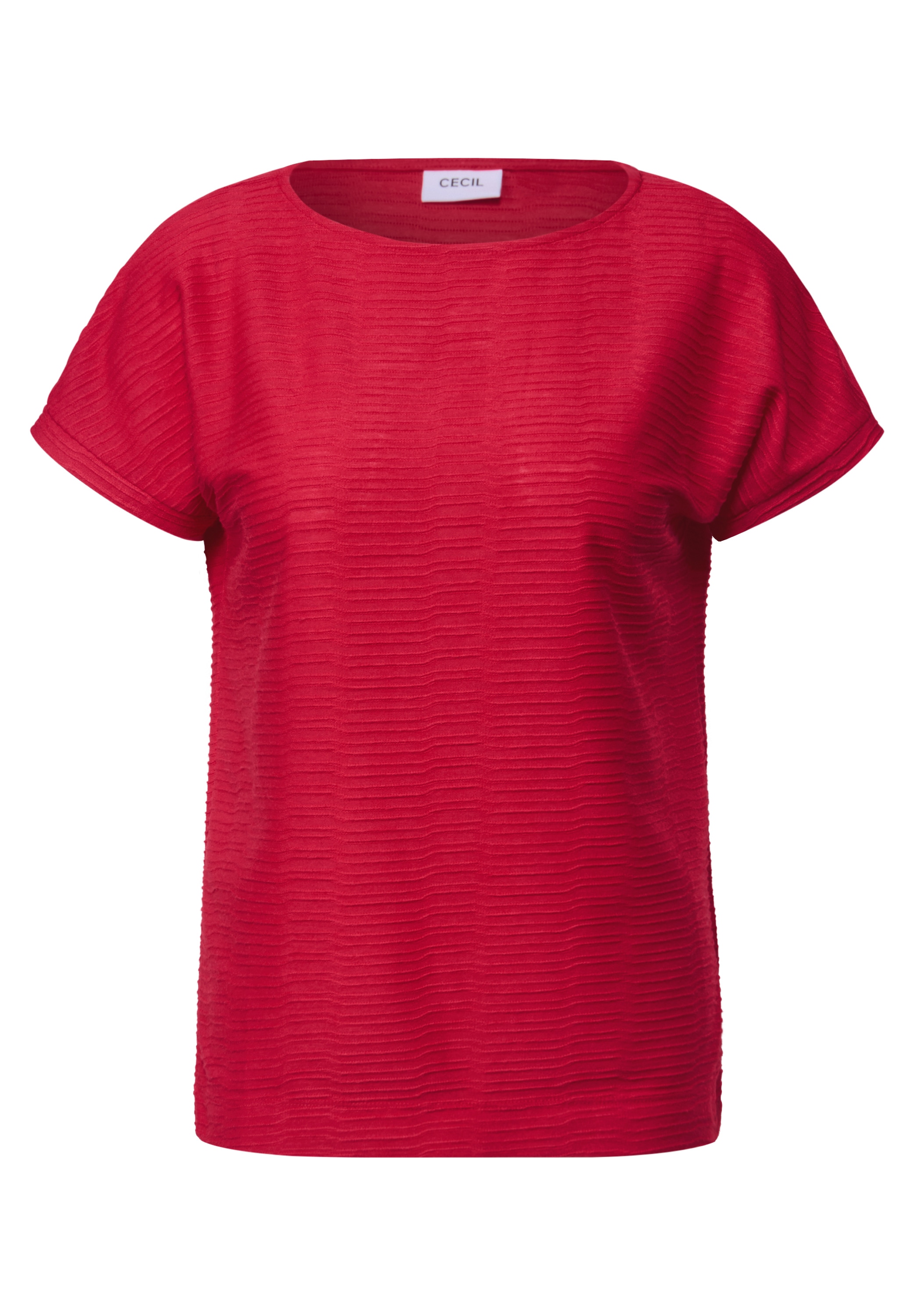 Cecil T-Shirt, mit Streifen-Struktur
