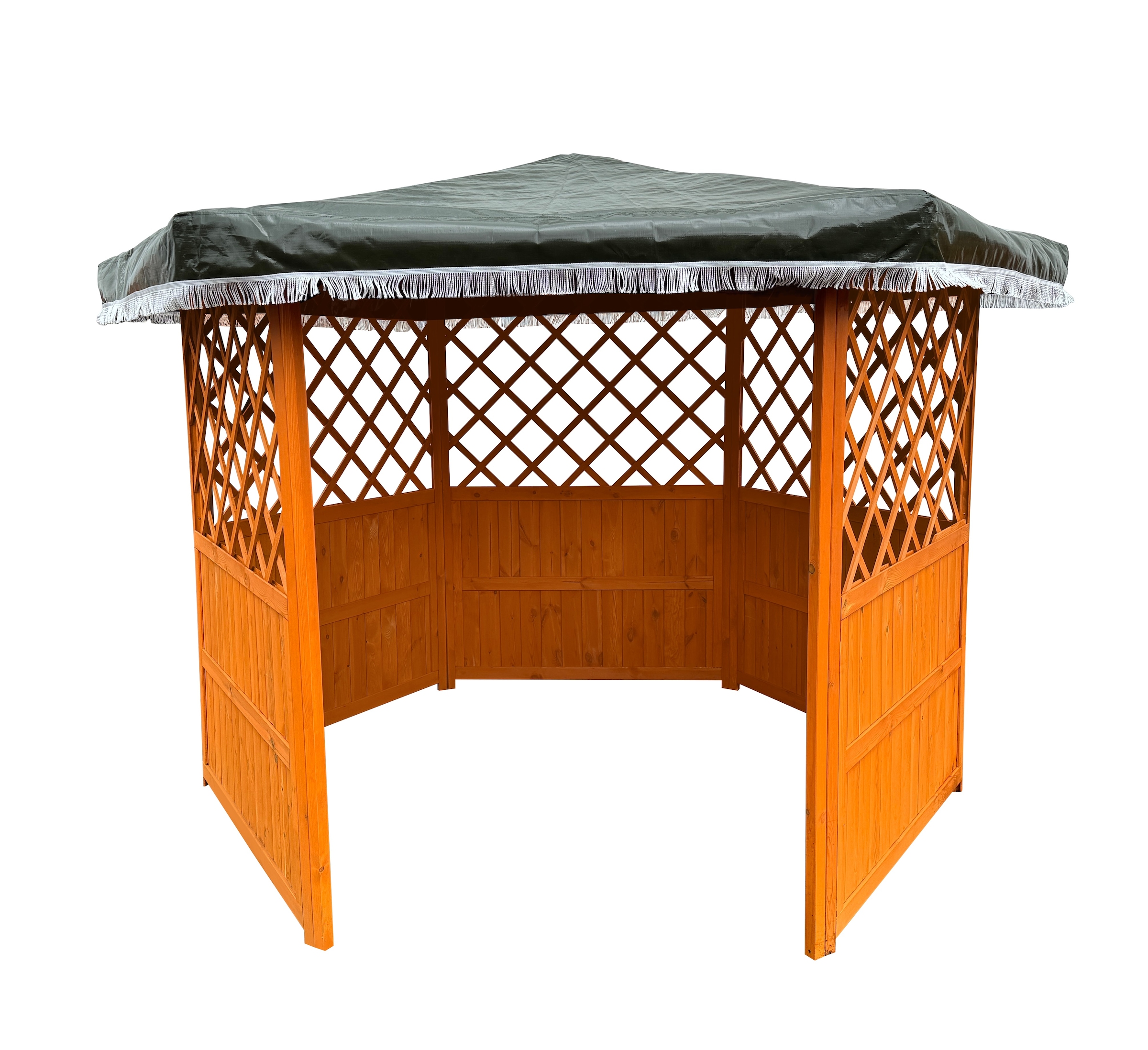 promadino Pavillon »Marburg« BxT: 309x309 cm, inkl. Sitzgruppe und Brüstung