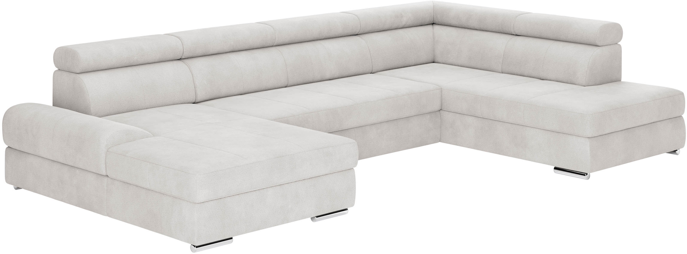 sit&more Wohnlandschaft »U-Form«, mit verstellbaren Kopfteilen, wahlweise mit Bettfunktion