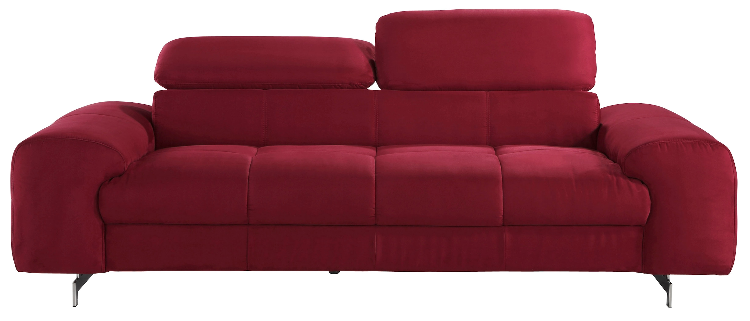 COTTA 3-Sitzer »Chef« Big-Sofa mit Kopfteilverstellung, edle Metallkufen