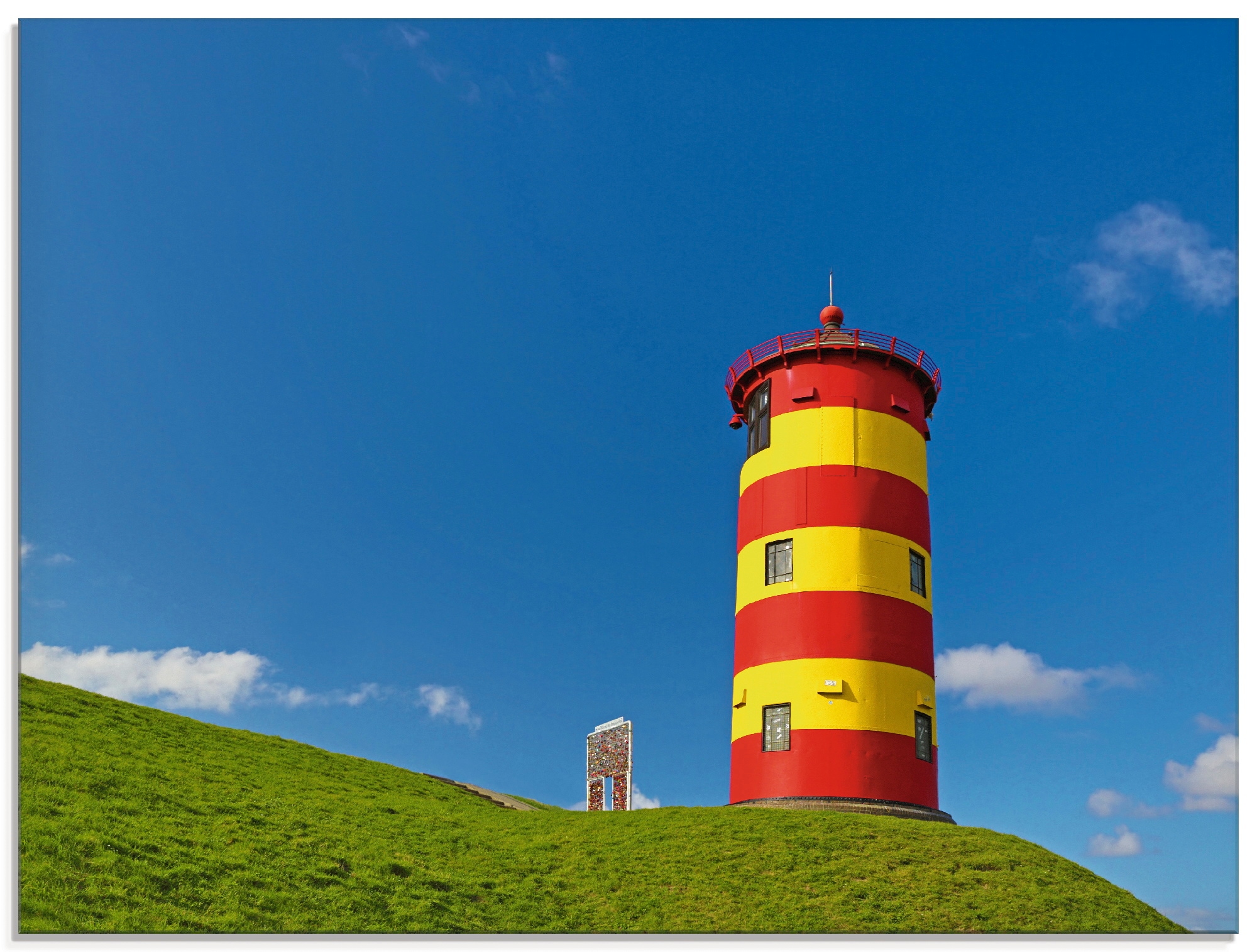 Artland Glasbild »Pilsumer Leuchtturm«, Gebäude, (1 St.), in verschiedenen Größen