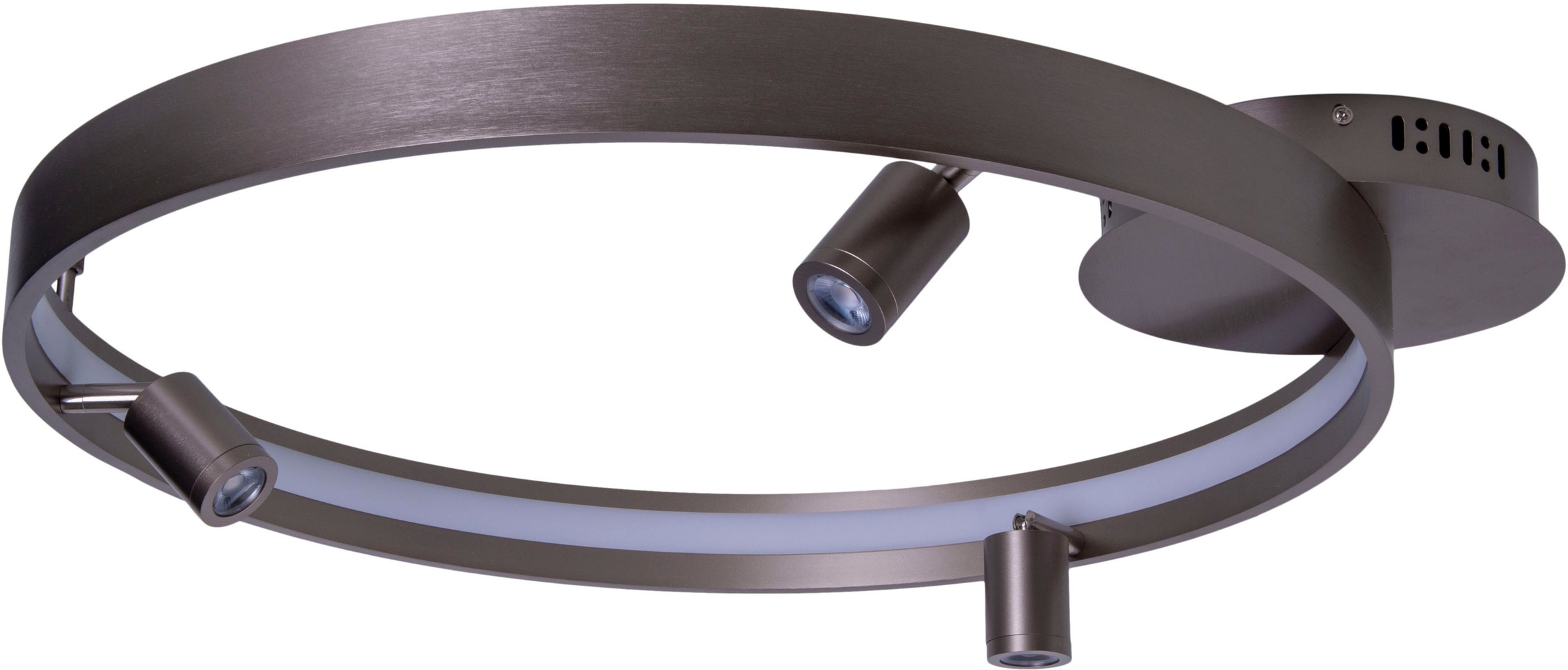 näve LED Deckenleuchte »Tristan«, 4 flammig, Leuchtmittel LED-Modul | LED fest integriert, Deckenlampe warmweiß, L: 65cm, 37W, stahl-blank, inkl. Trafo, IP20