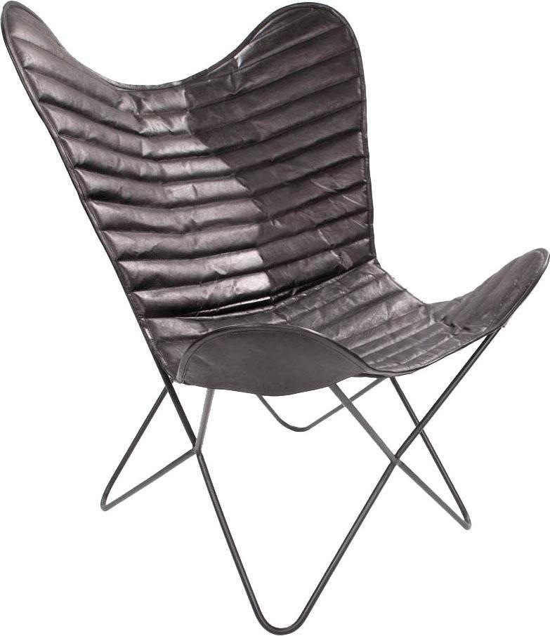 Kayoom 4-Fußstuhl »Schmetterling Stuhl Santiago, Schmetterlingsstuhl aus Le günstig online kaufen