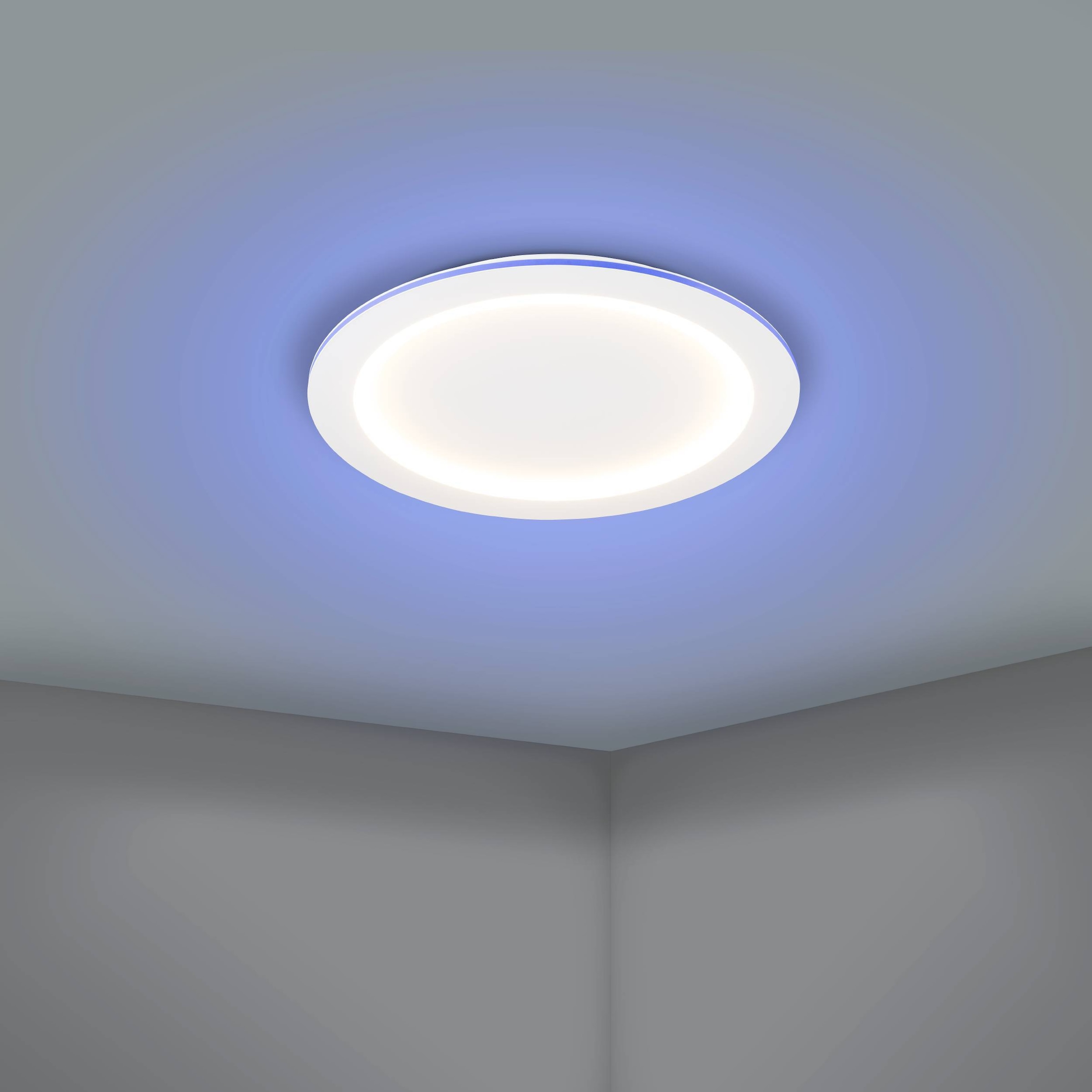 EGLO Deckenleuchte »Padrogiano-Z Deckenlampe, ZigBee 3.0, App und Sprachsteuerung, Lampe« LED-Modul 1 Stk. Kaltweiß | RGB ZigBee, App und Sprachsteuerung Alexa, RGB Rahmen, dimmbar, Ø 60 cm