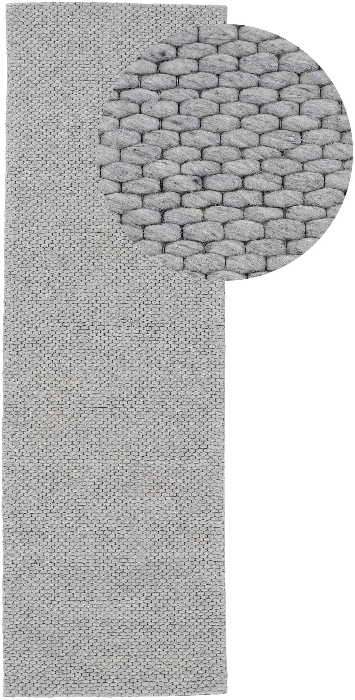 carpetfine Wollteppich »Sina«, rechteckig, 14 mm Höhe, Handweb Teppich, rei günstig online kaufen