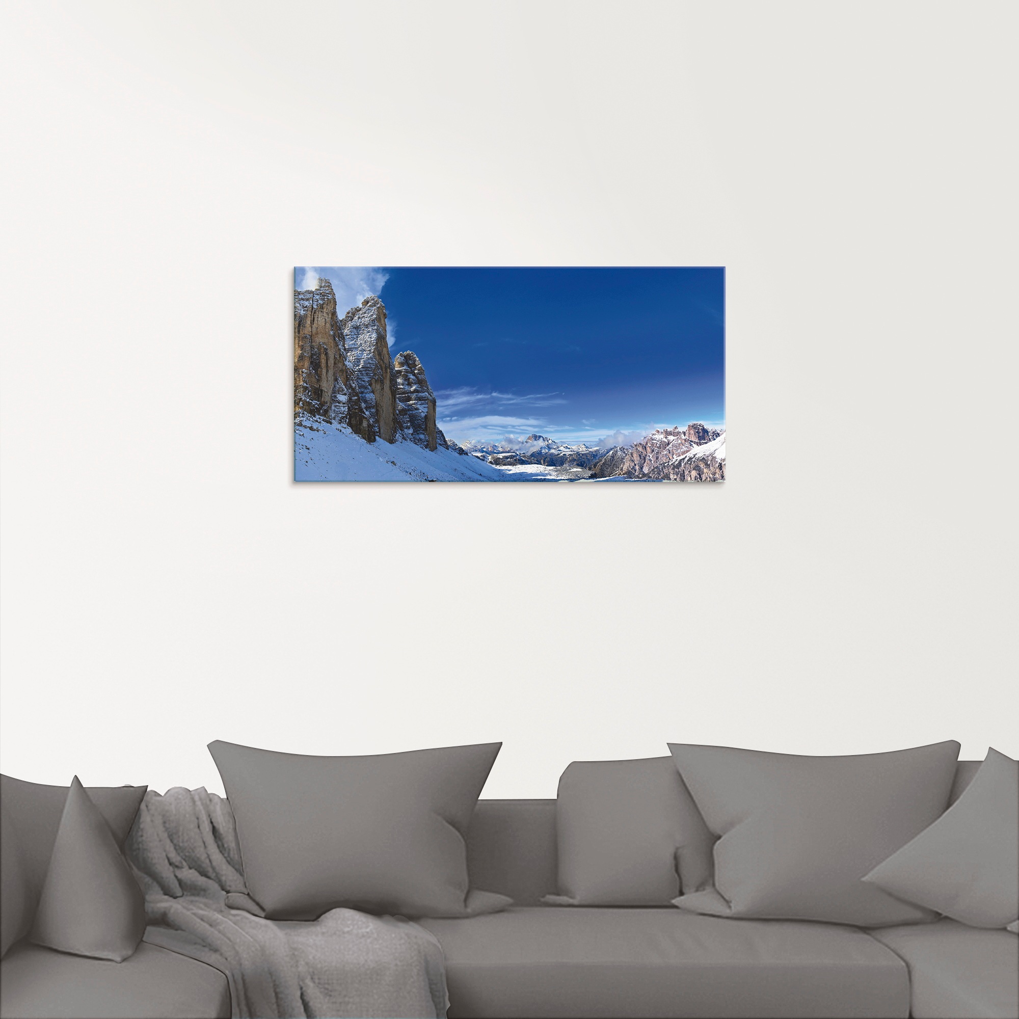 Artland Glasbild »Drei Zinnen Umrundung in den Dolomiten« Himmel 1 Stk. tlg günstig online kaufen