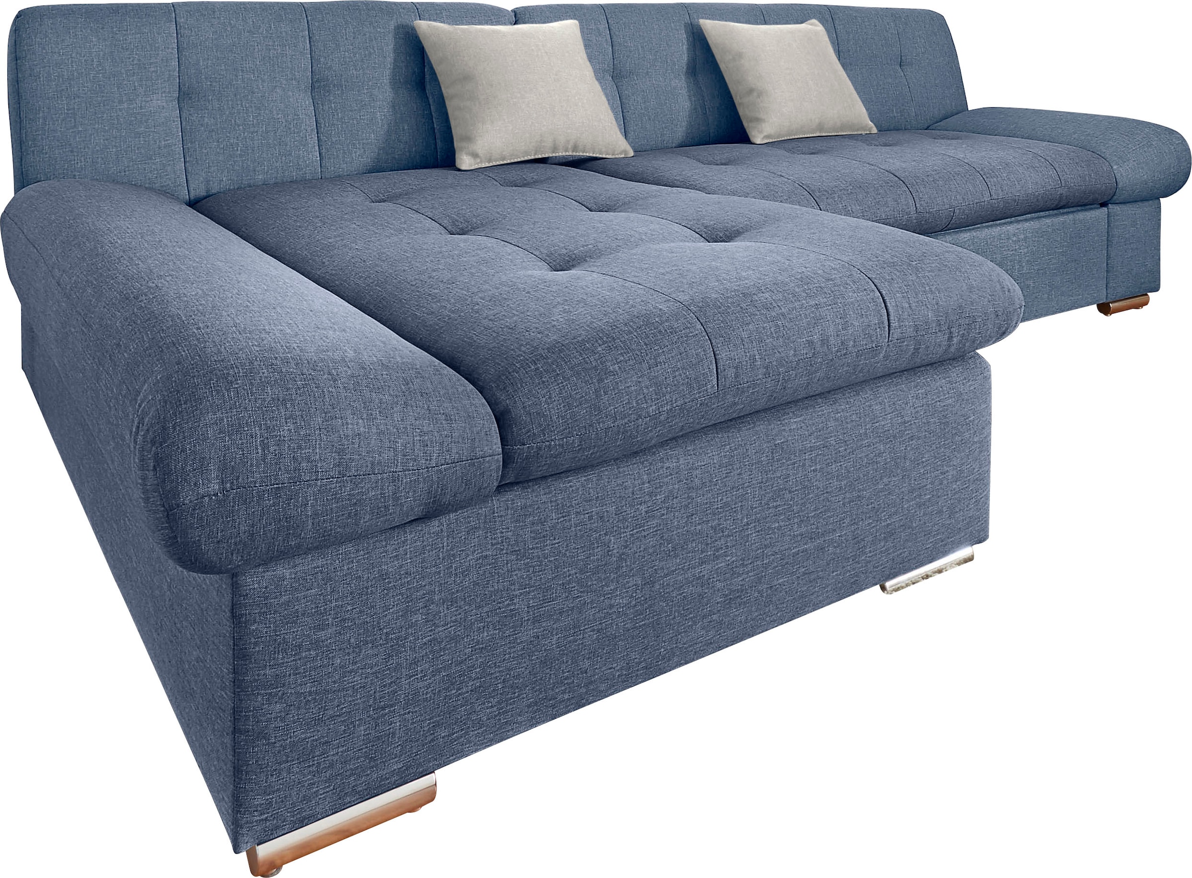 TRENDMANUFAKTUR Ecksofa »Reggae II, moderne Optik, Armteilverstellung, B/T günstig online kaufen