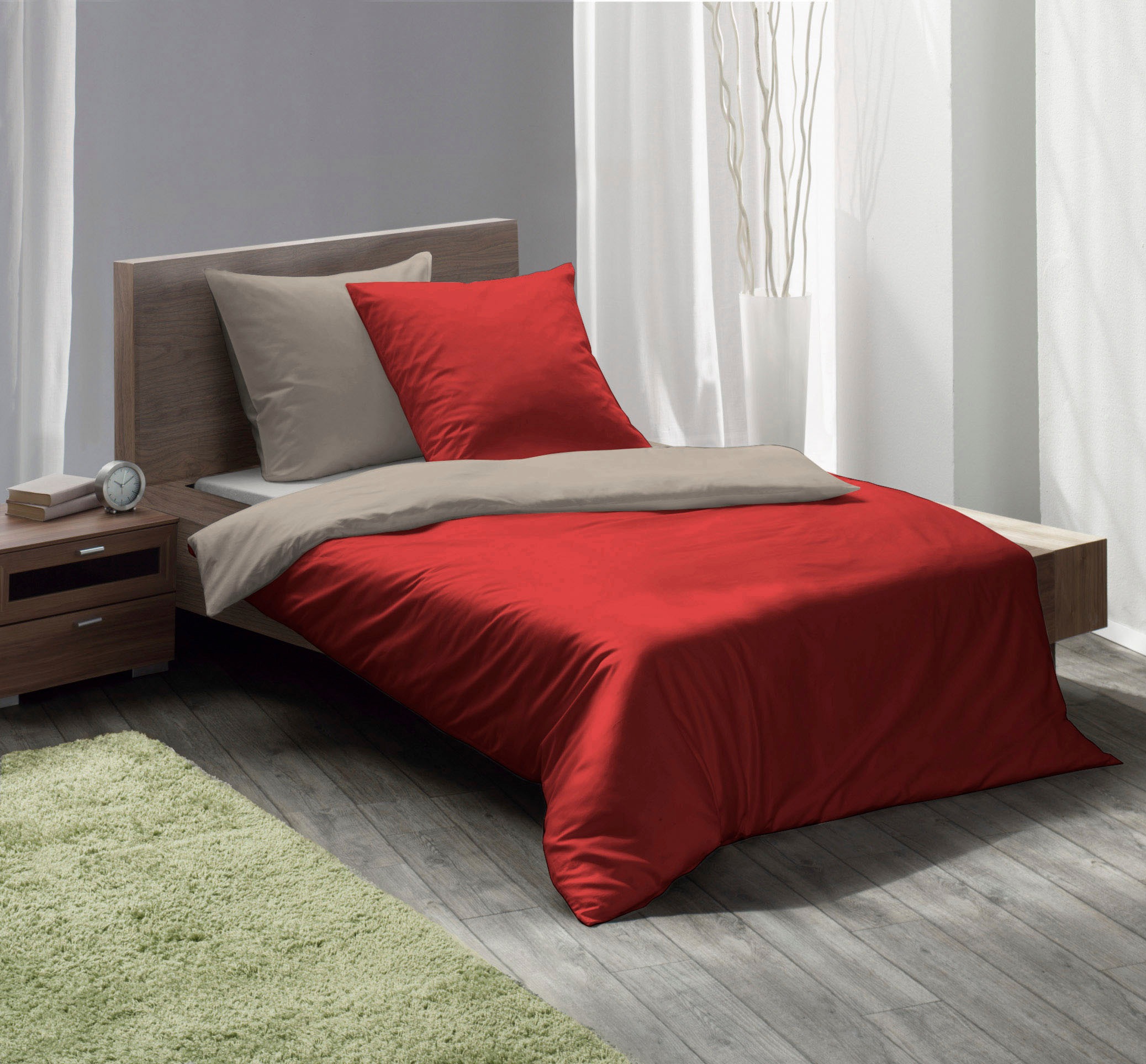 fleuresse Wendebettwäsche »Lech W 4158« 2 Stk. tlg. Edelflanell, Baumwolle, günstig online kaufen