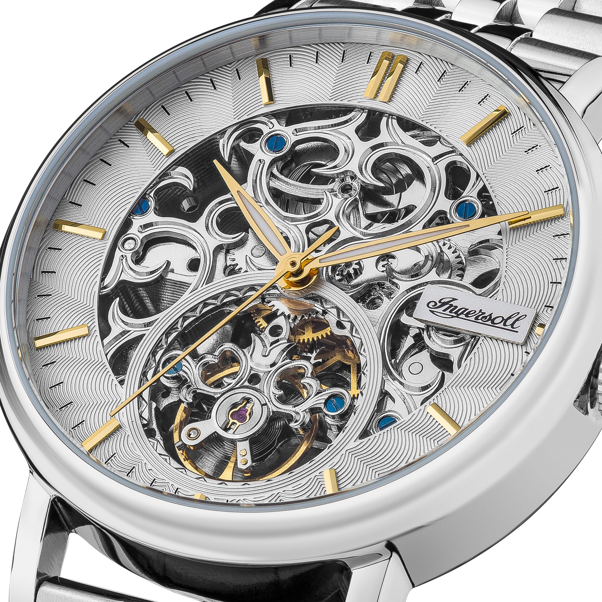 Ingersoll Automatikuhr »The Charles« Armbanduhr, Herrenuhr, Mechanische Uhr, Edelstahlarmband, analog