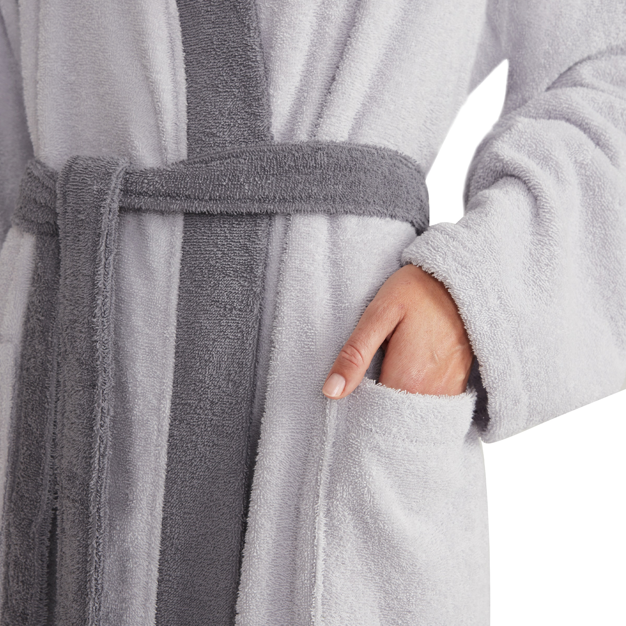 Möve Unisex-Bademantel »Superwuschel Kimono mit Blende« 1 Stk. tlg., ideal für Sauna & Spa, Hotelbademantel