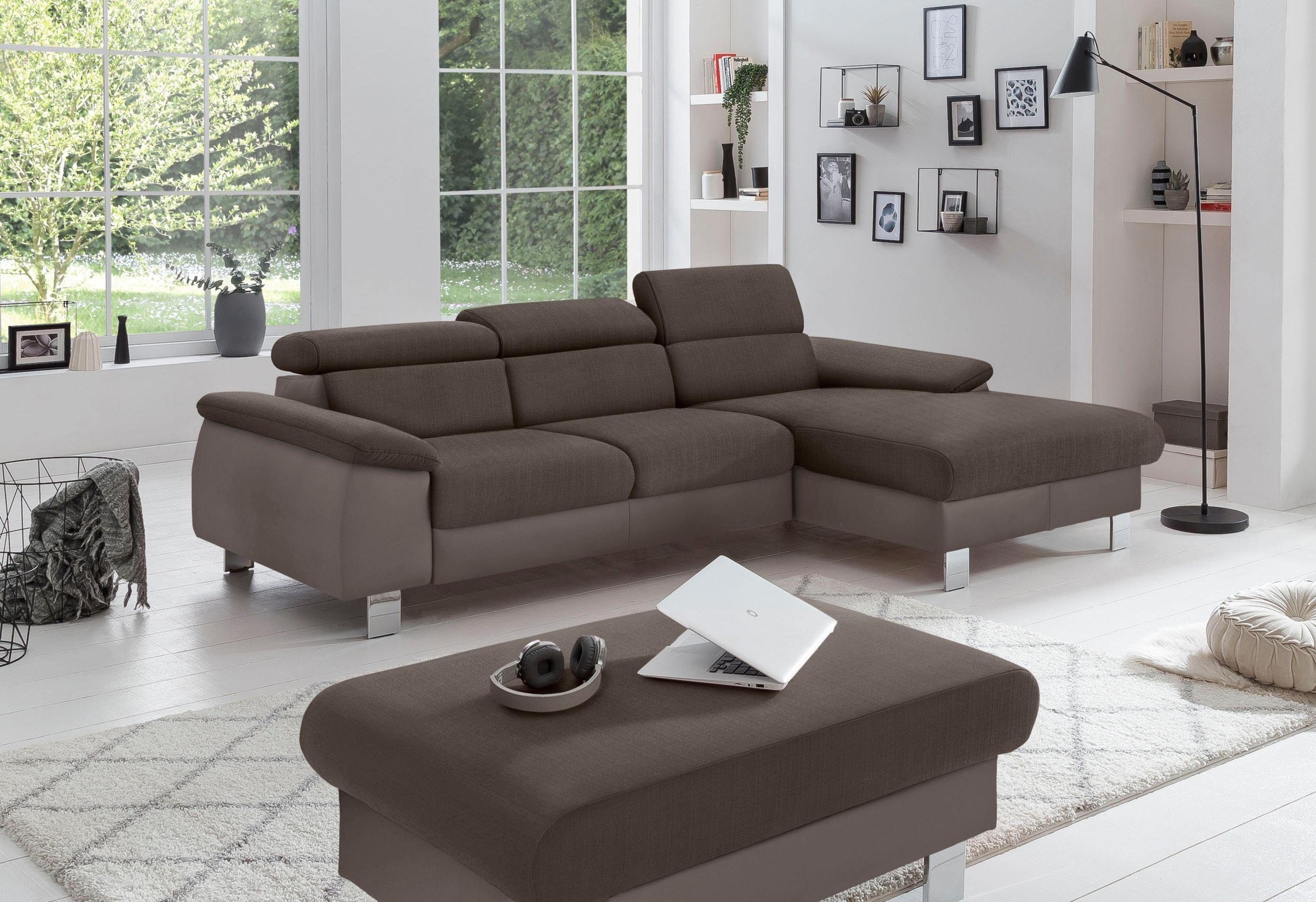 COTTA Polstergarnitur »Komaris L-Form, B: 242 bzw. 100 cm (Set: Ecksofa & H günstig online kaufen