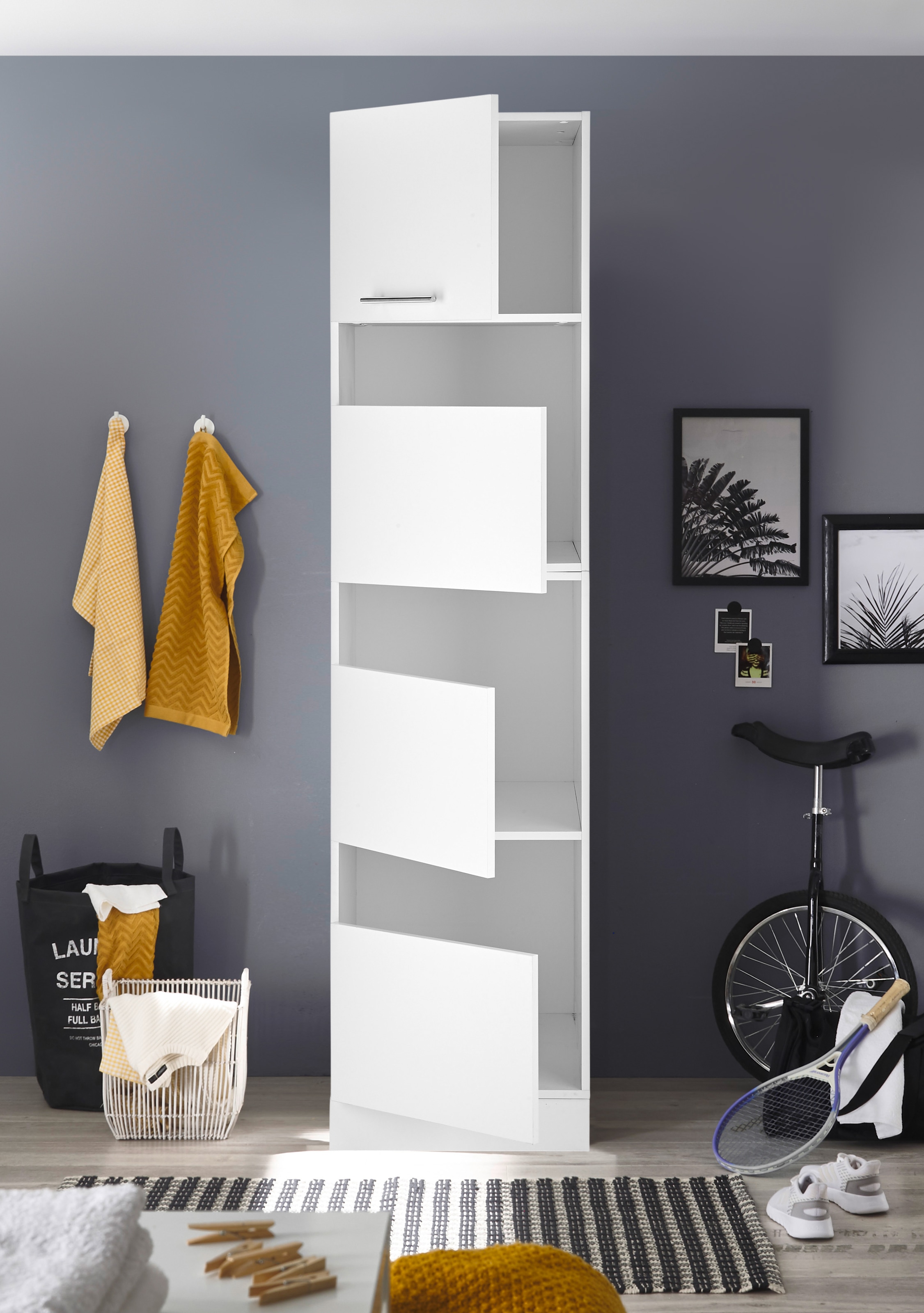 RESPEKTA Wäscheschrank »Clara«, (H x B x T) 200 x 50 x 67,6 cm
