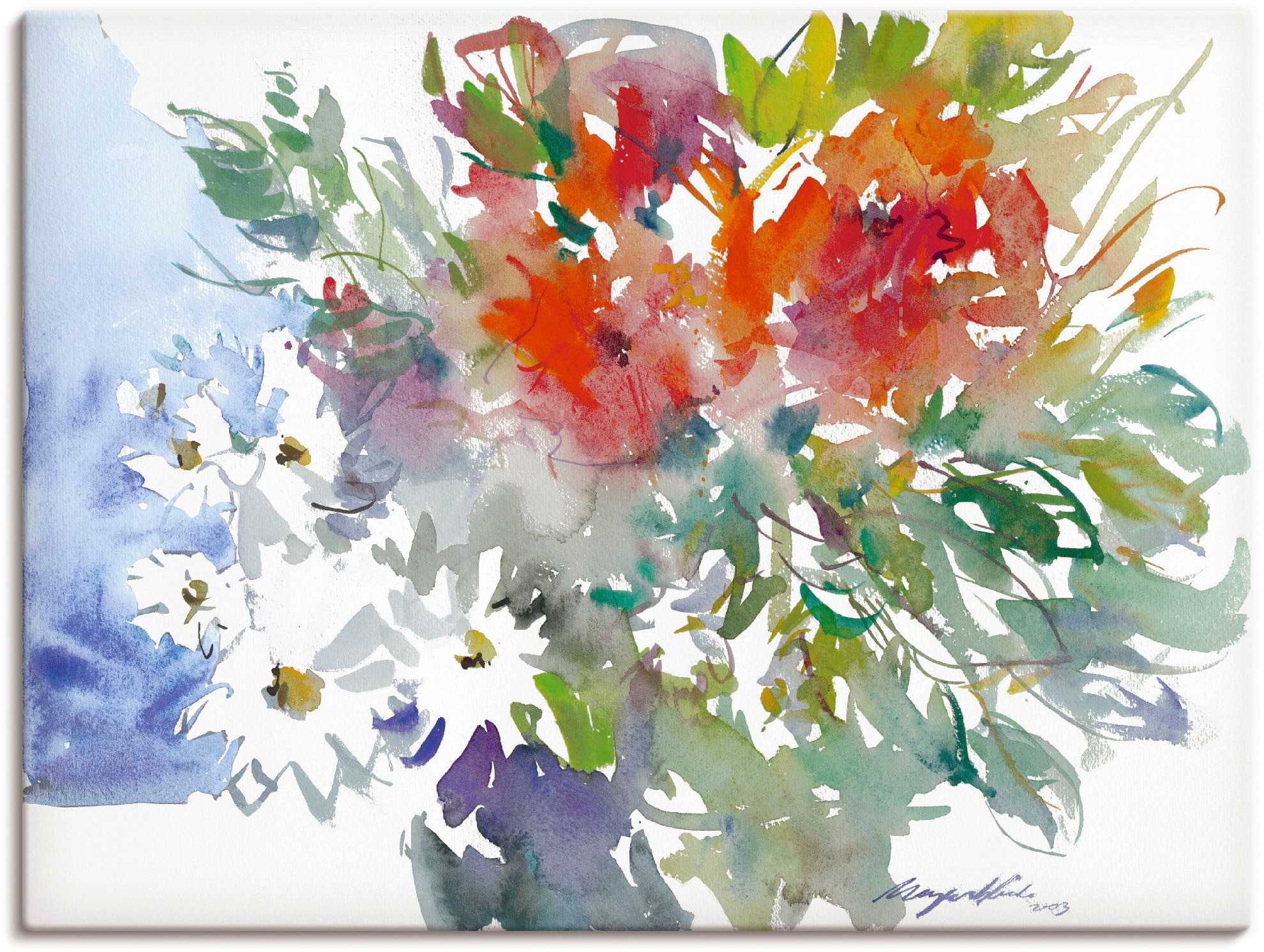 Artland Wandbild »Blumenstrauß II«, Blumen, (1 St.), als Leinwandbild, Post günstig online kaufen