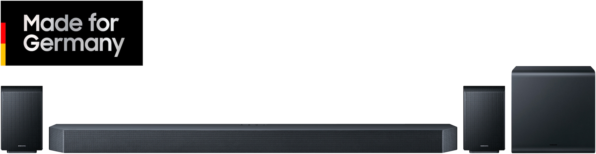 Samsung Soundbar »HW-Q995GF Q-Soundbar« 11.1.4 (Bluetooth | WLAN (WiFi) App-Steuerung | Bassregelung | Lautstärkeregelung | Pairing 40 W) 11.1.4-Kanal Subwoofer & Rücklautsprecher, Kabellos Dolby Atmos, DTS:X