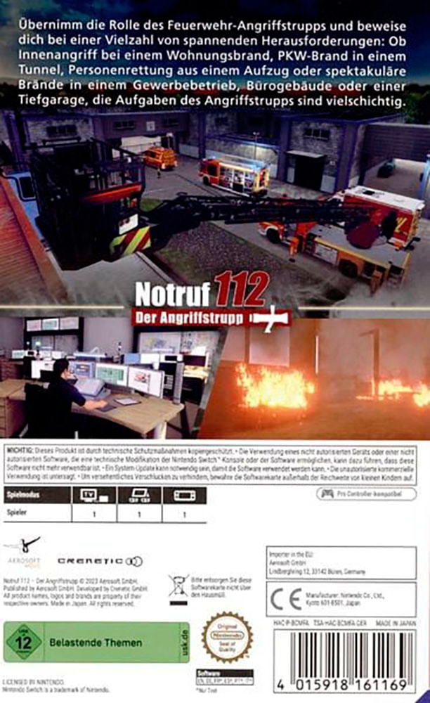 NBG Spielesoftware »Notruf 112 - Der Angriffstrupp - Nintendo Switch«, Nintendo Switch