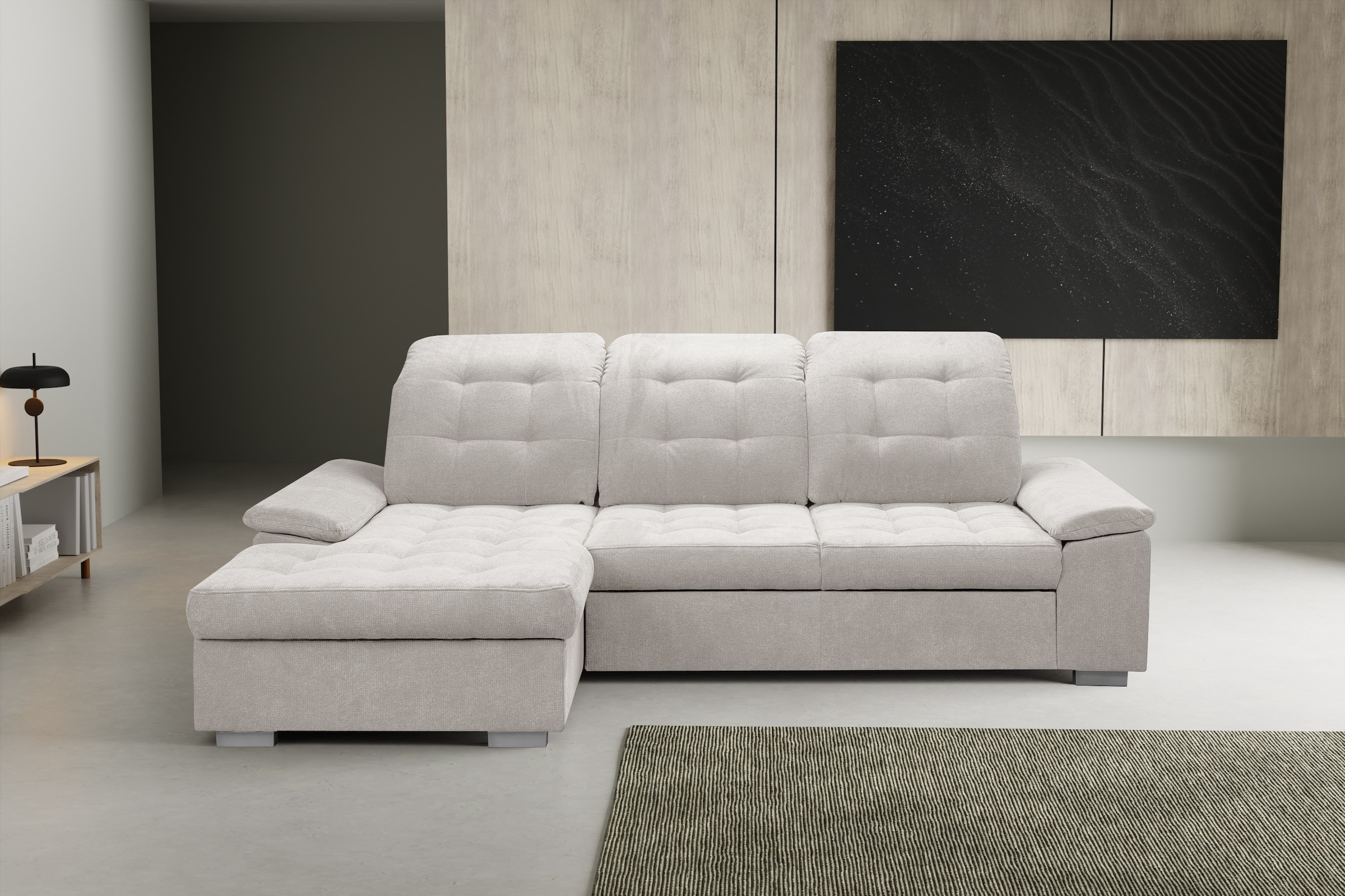 WERK2 Ecksofa »Carmen, mit Bettfunktion & Bettkasten, optional Sitztiefenve günstig online kaufen