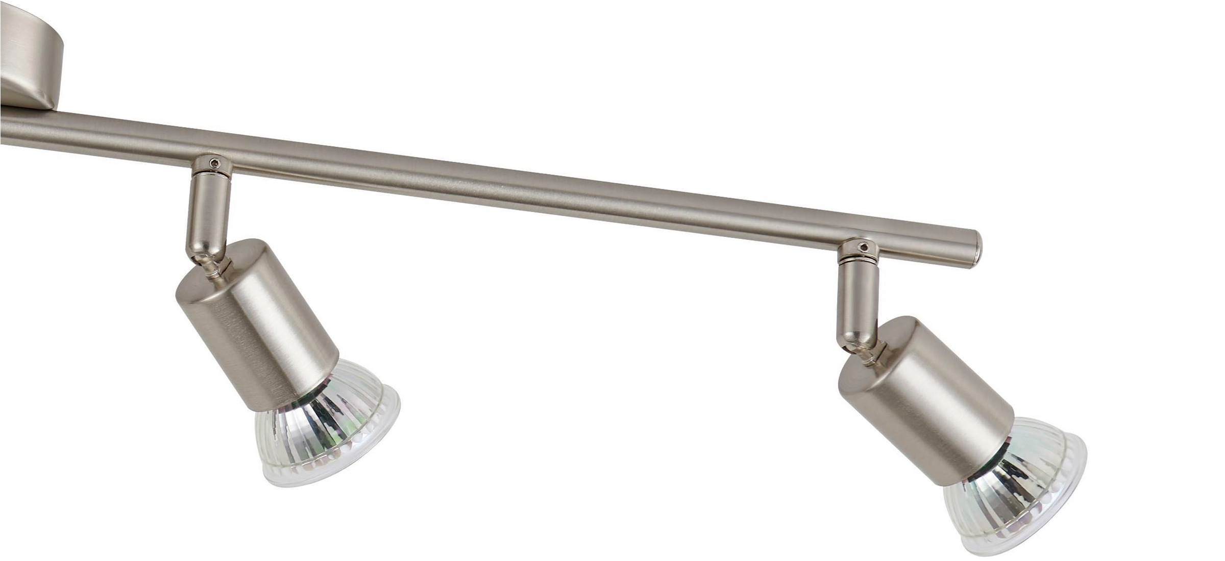 EGLO Deckenleuchte »Buzz-LED Deckenleuchte, Deckenstrahler aus Metall, Küchenlampe, GU10« GU10 1 Stk. Spot - L68,5 x B6,5 cm - nickel-matt - 4X2,8W inkl.