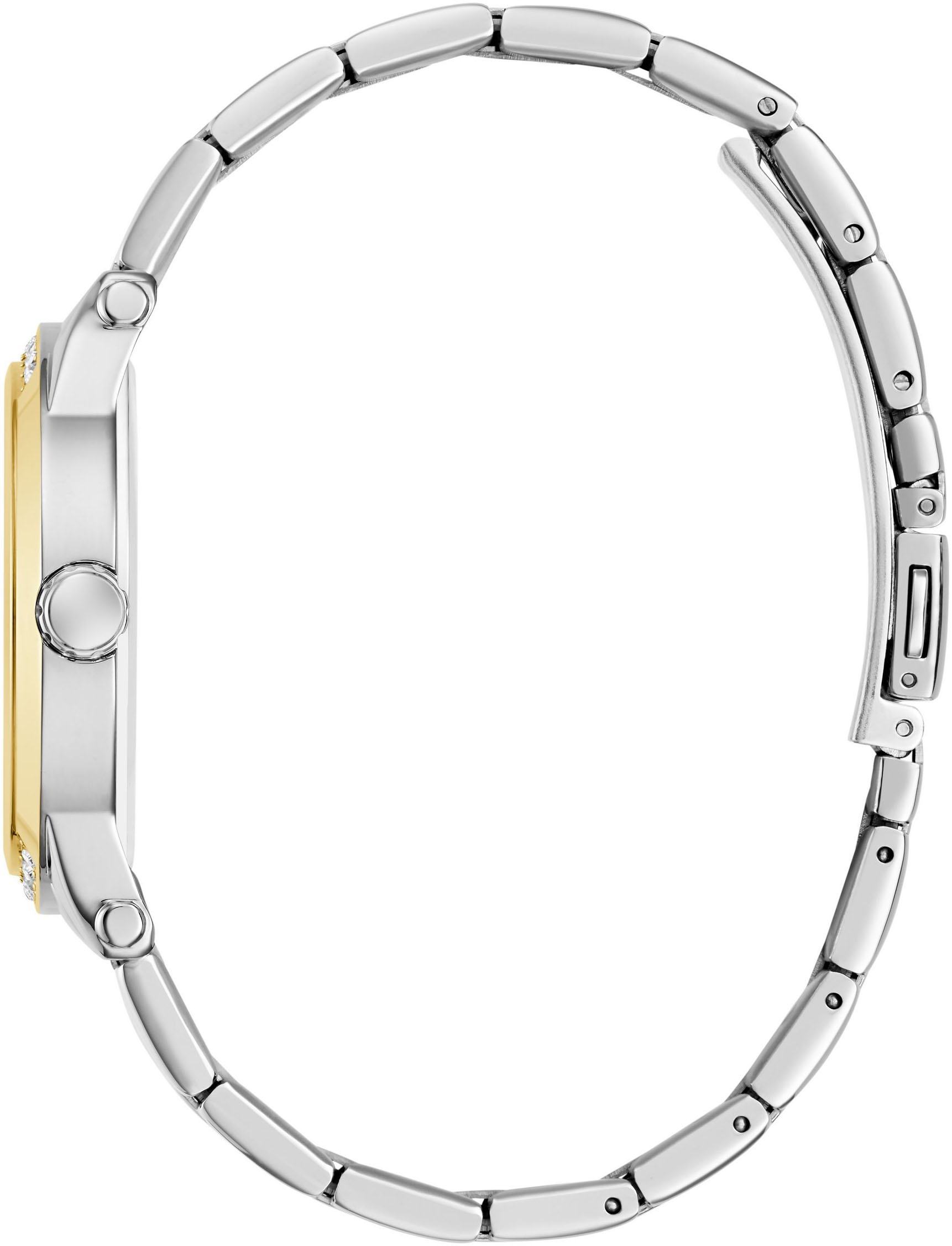 Guess Quarzuhr »ANNETTE«, Armbanduhr, Damenuhr, Edelstahlarmband, analog