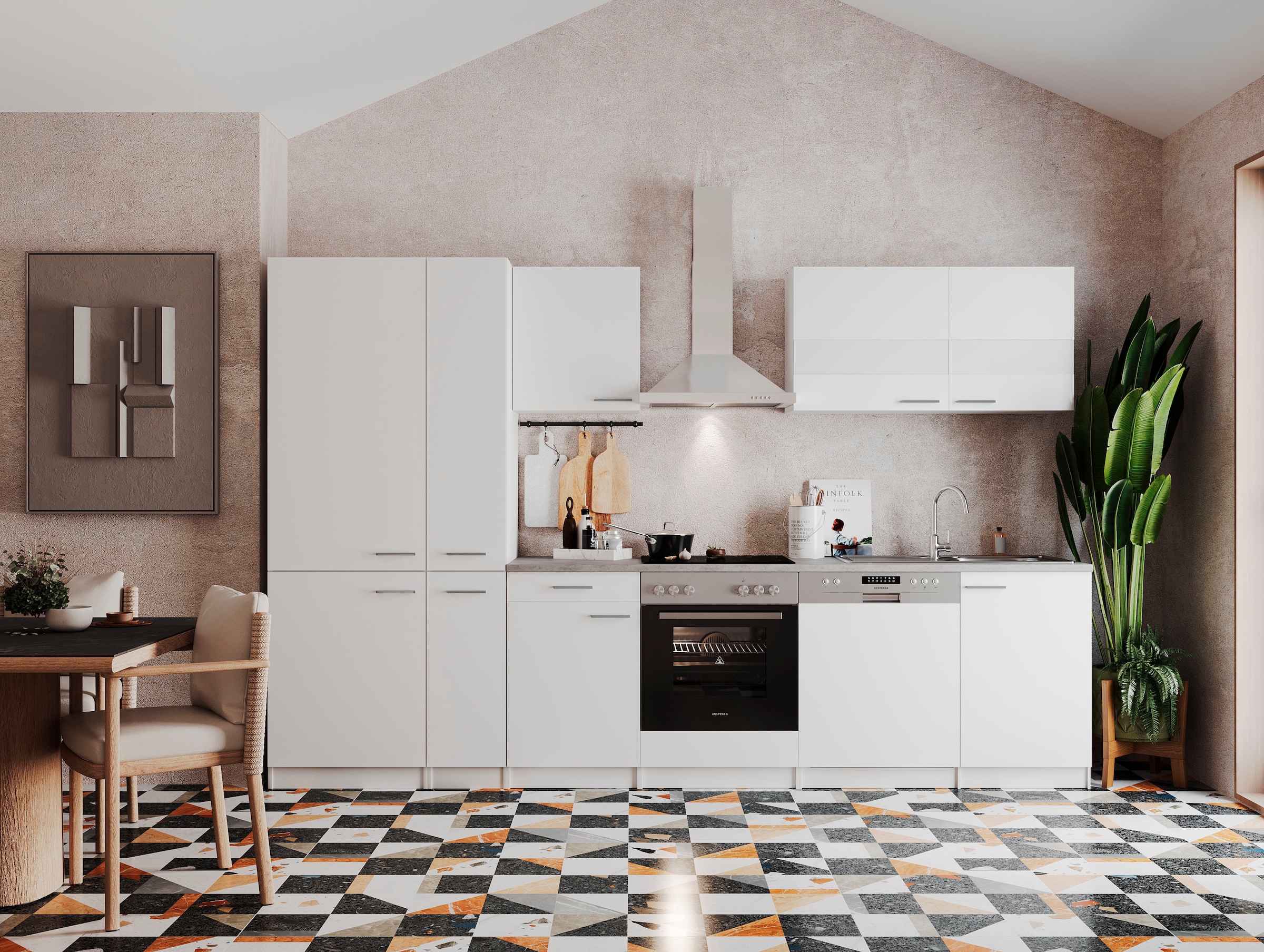 RESPEKTA Küchenzeile »Malia« Breite 310 cm, mit Soft-Close, in exklusiver Konfiguration für OTTO