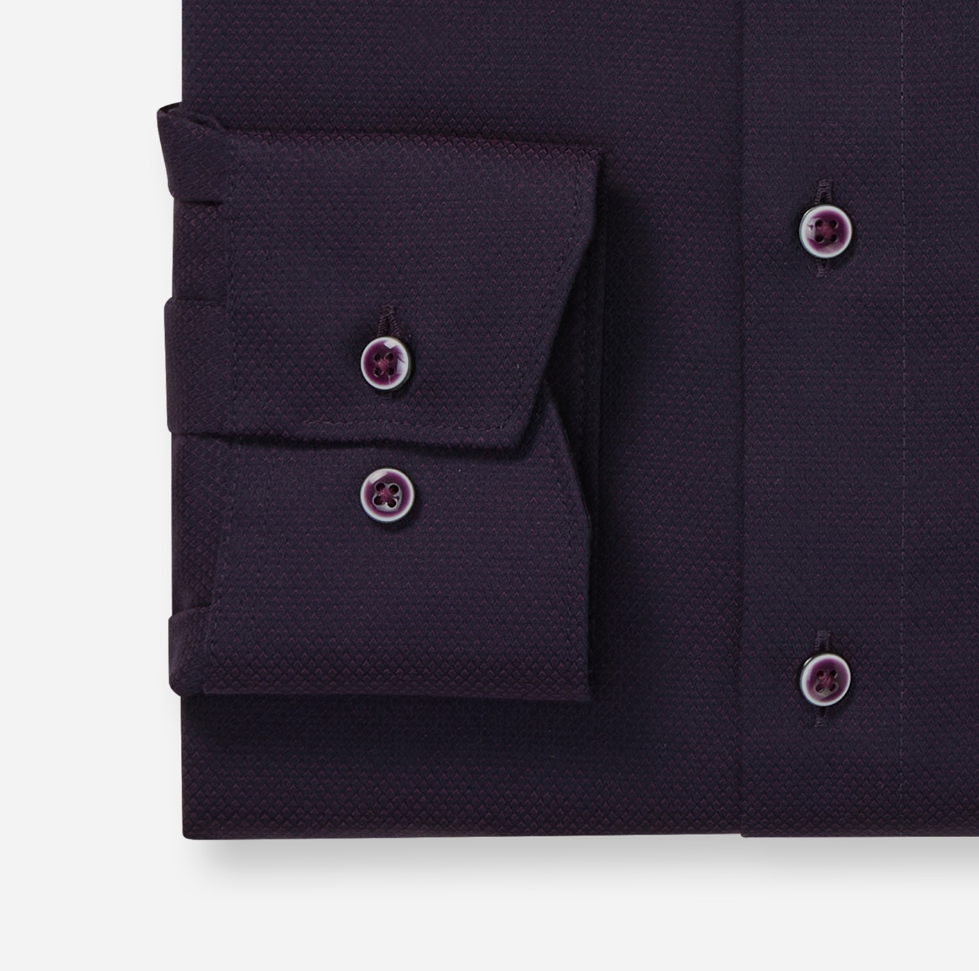 OLYMP Langarmhemd »Luxor« modern fit, New-Kentkragen. fein gemustert