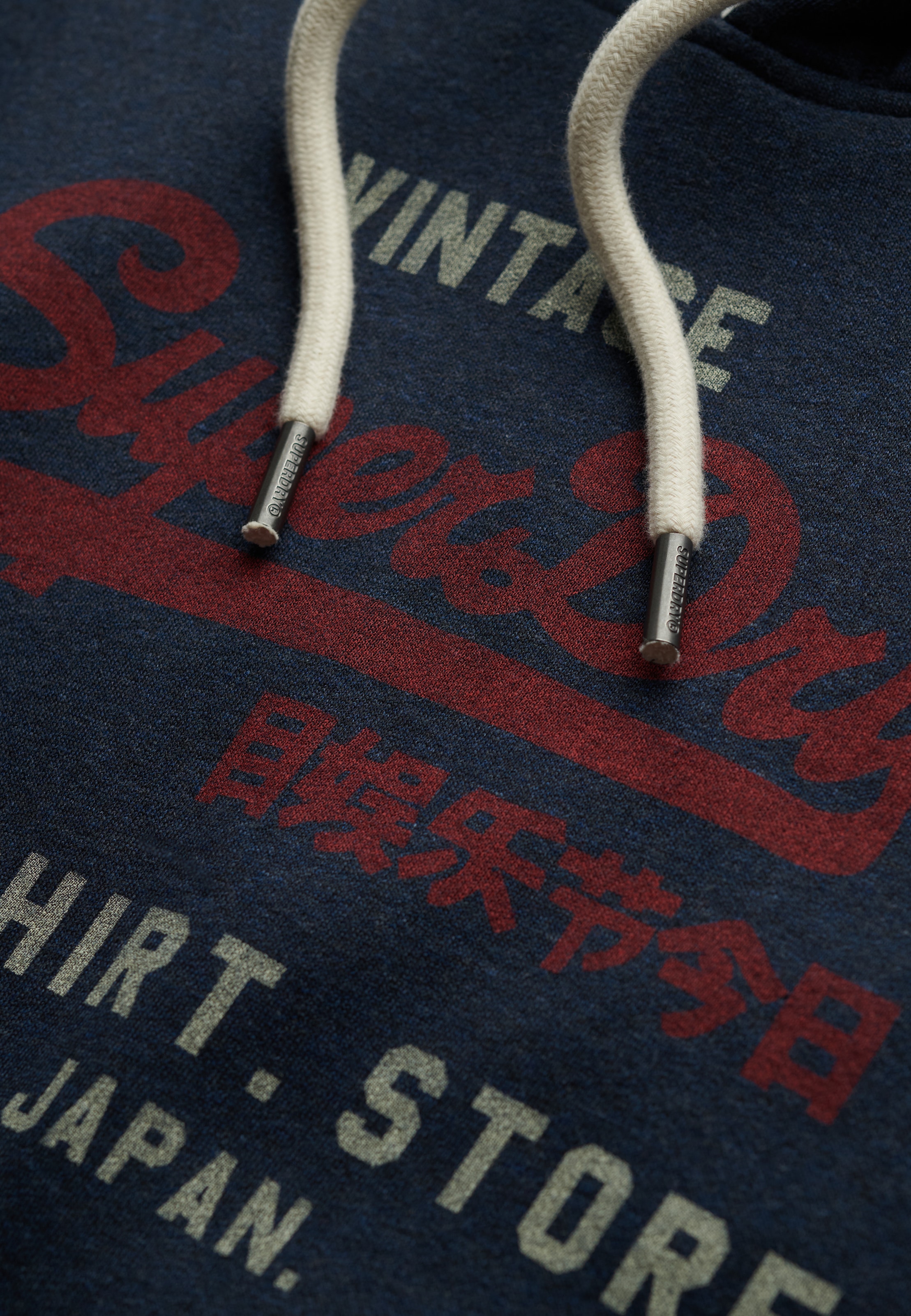 Superdry Kapuzensweatshirt »SD-VL HERITAGE RELAXED HOOD«, aus Baumwollmischung, Relaxed Fit, mit Rippbündchen am Rumpfabschluss
