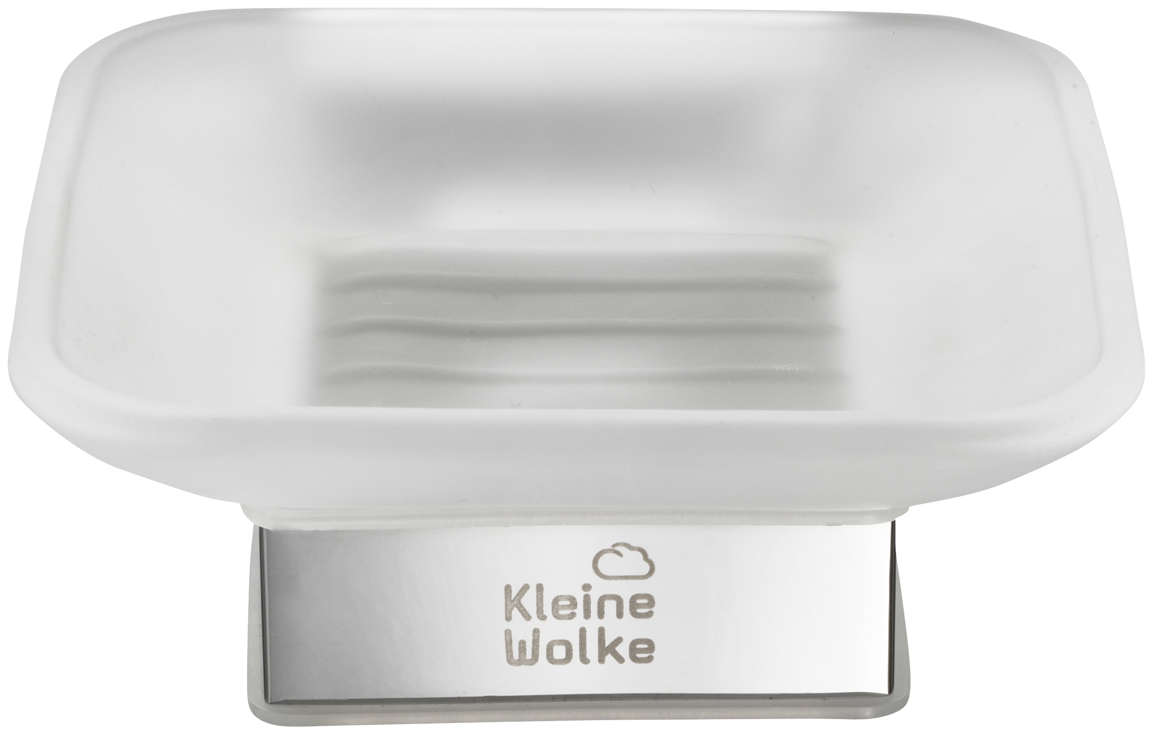 Kleine Wolke Seifenablage »Meo« Glas/Edelstahl