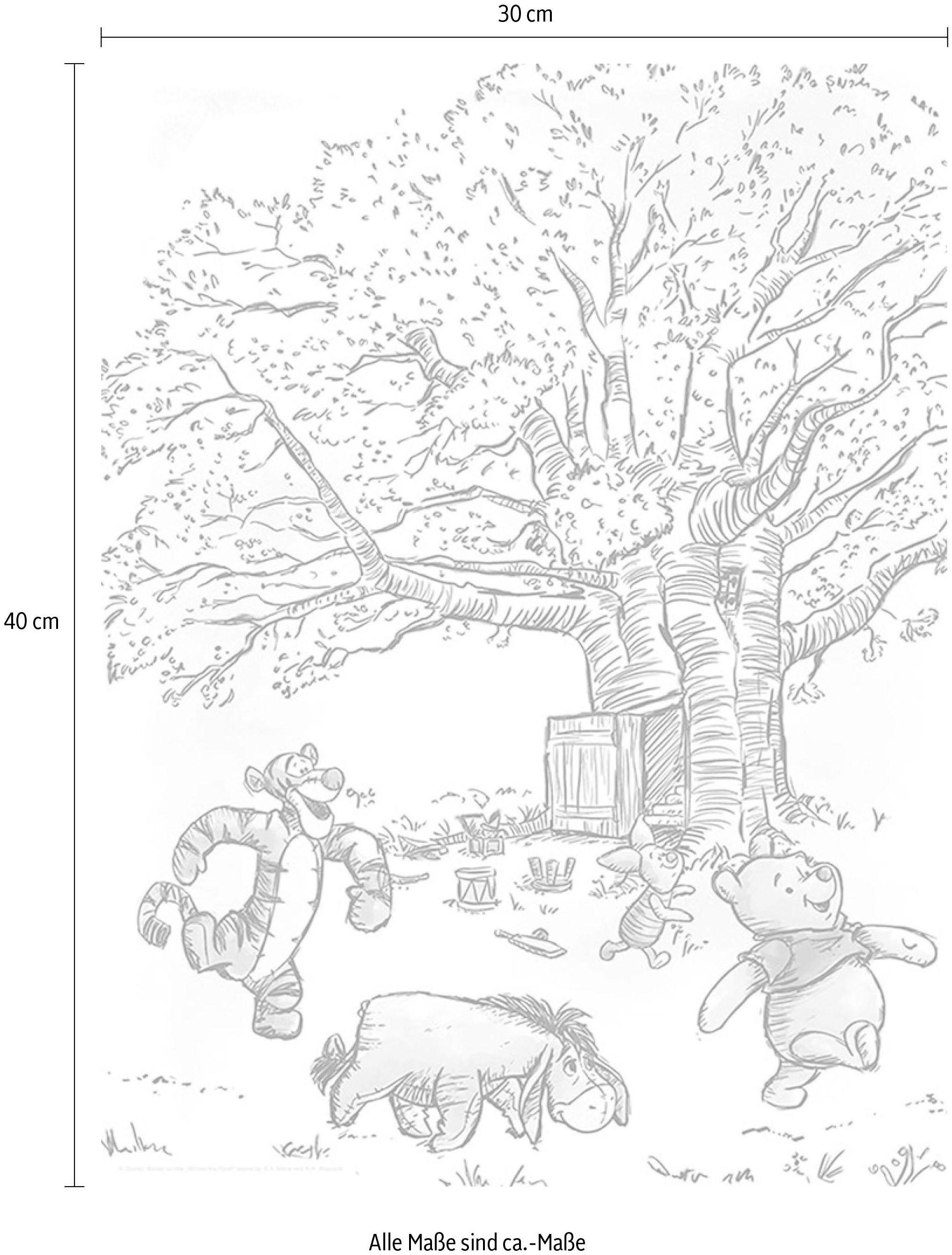 Komar Bild »Winnie the Pooh Playground«, Disney, (1 St.), Wandbild zur Dekoration im Kinderzimmer - ohne Rahmen