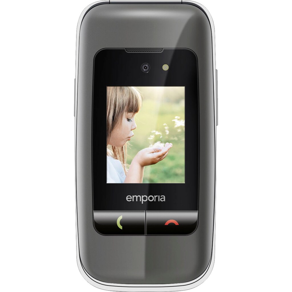 Emporia Seniorenhandy »ONE«, spacegrey/silber, 6,1 cm/2,4 Zoll, 2 MP Kamera