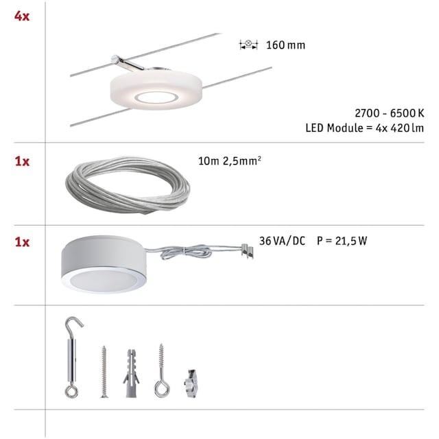 Paulmann LED Deckenleuchte »Smart«, 4 flammig-flammig online bestellen