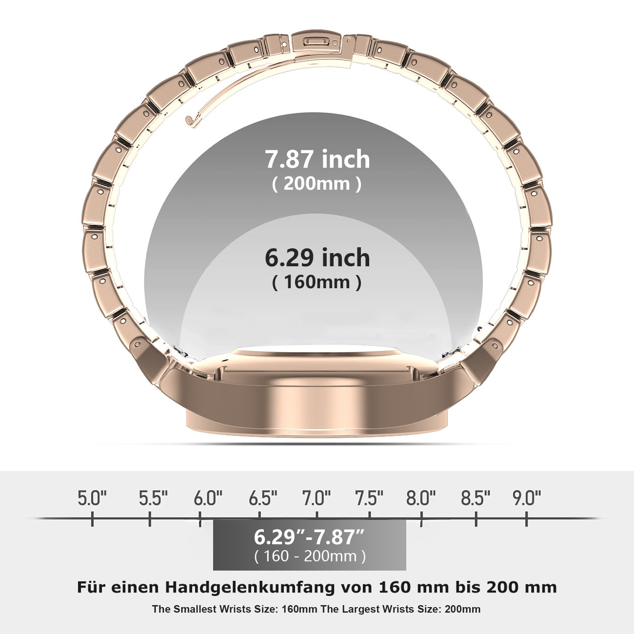 PEDEA Wechselarmband »Titan Armband 20mm für Samsung Galaxy Watch 4/5/6«
