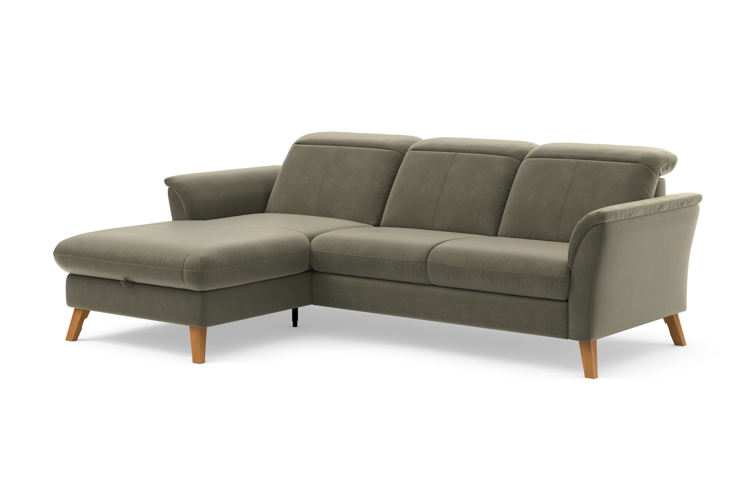 sit&more Ecksofa »Romero L-Form«, wahlweise mit oder ohne Relax-Funktion, Bettfunktion, Bettkasten