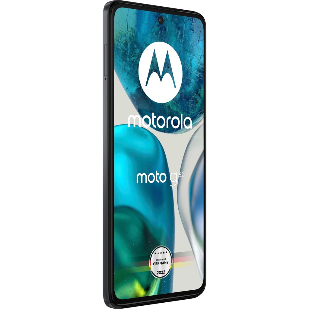 Motorola Smartphone »moto G52«, Charcoal Grey, 16,76 cm/6,6 Zoll, 128 GB Speicherplatz, 50 MP Kamera