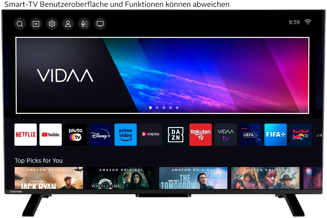 Toshiba DLED-Fernseher »40LV2F63DA« 100 cm/40 ″ Full HD Smart-TV