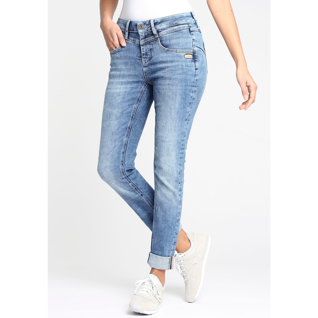 GANG Skinny-fit-Jeans »MARISSA«, mit modischer V-Passe vorn & hinten