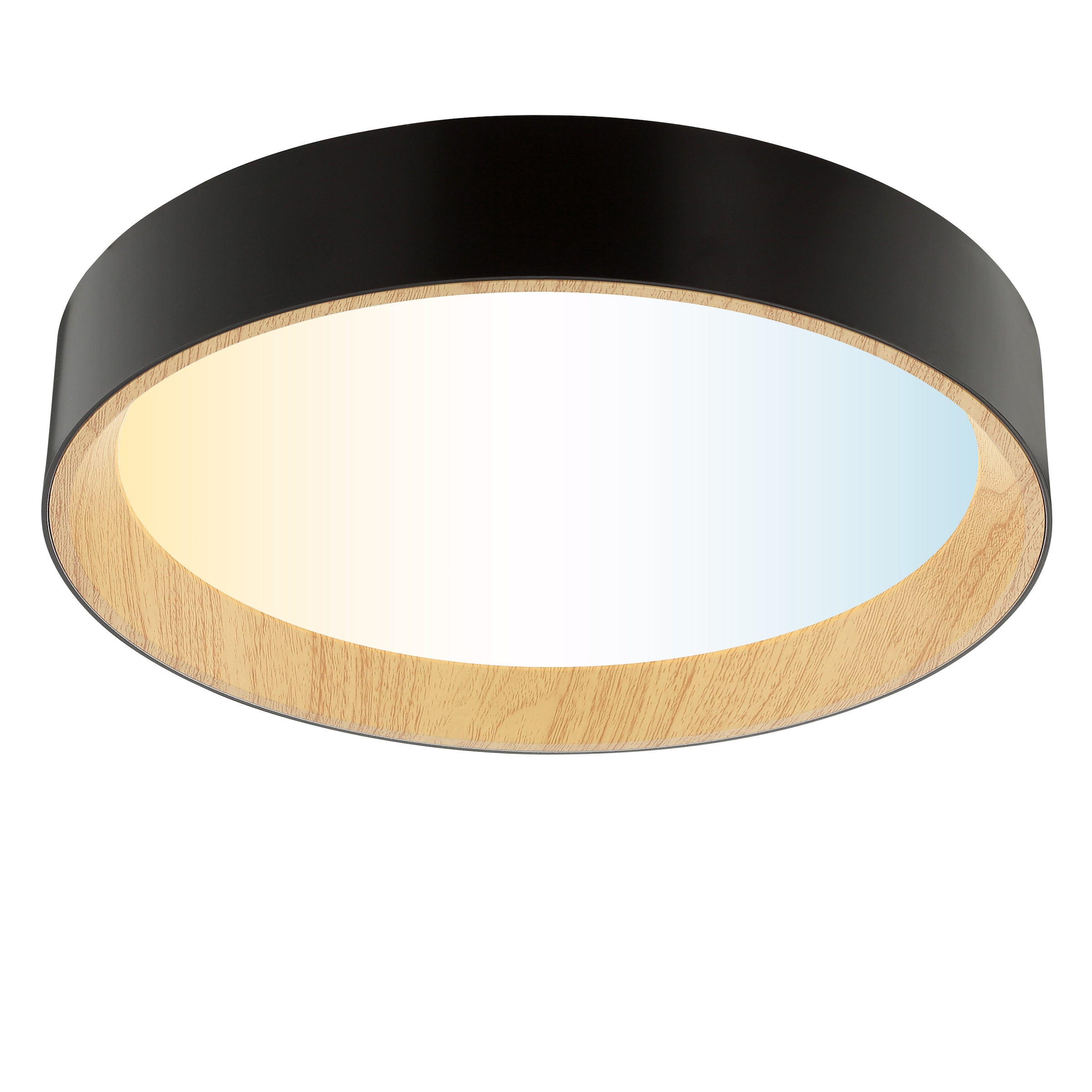 Brilliant LED Deckenleuchte »Larios« LED-Modul 1 Stk. warmweiß - kaltweiß Ø 39 cm, 2100lm, 3000-6500K, dimmbar, braun/schwarz