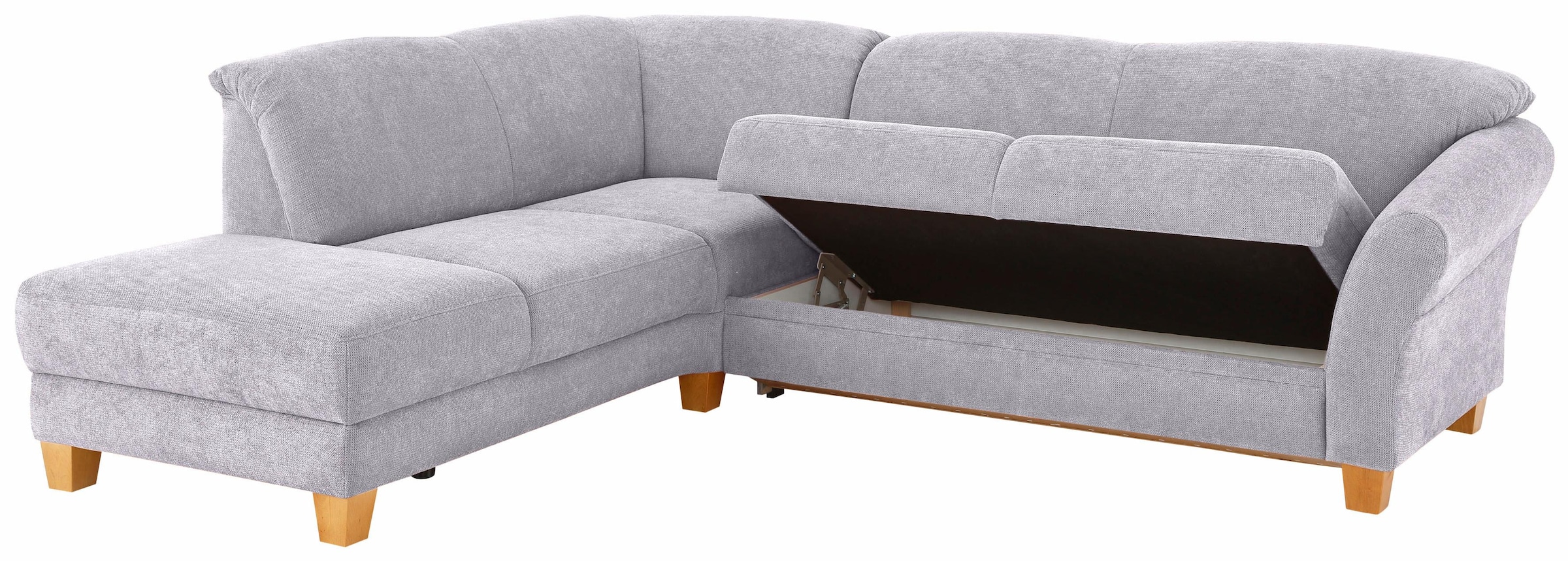 Home affaire Ecksofa »Gotland L-Form«, wahlweise mit Sitztiefenverstellung + Bettkasten