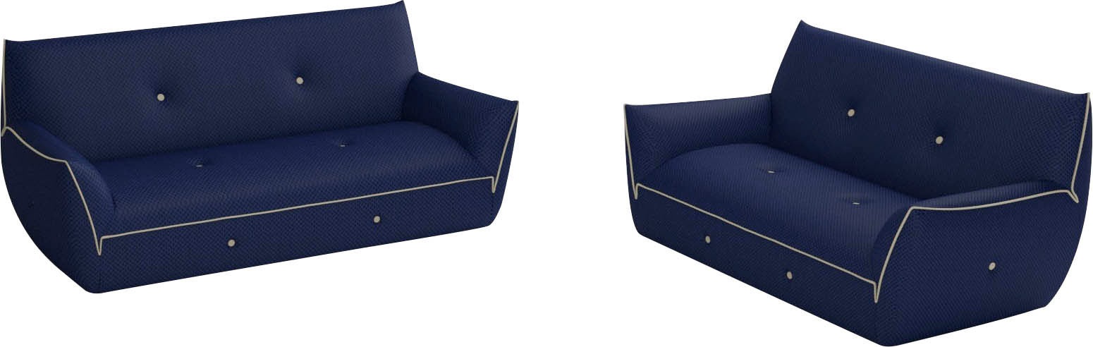 Egoitaliano Polstergarnitur »Yuki, extravagantes Design und höchster Sitzko günstig online kaufen