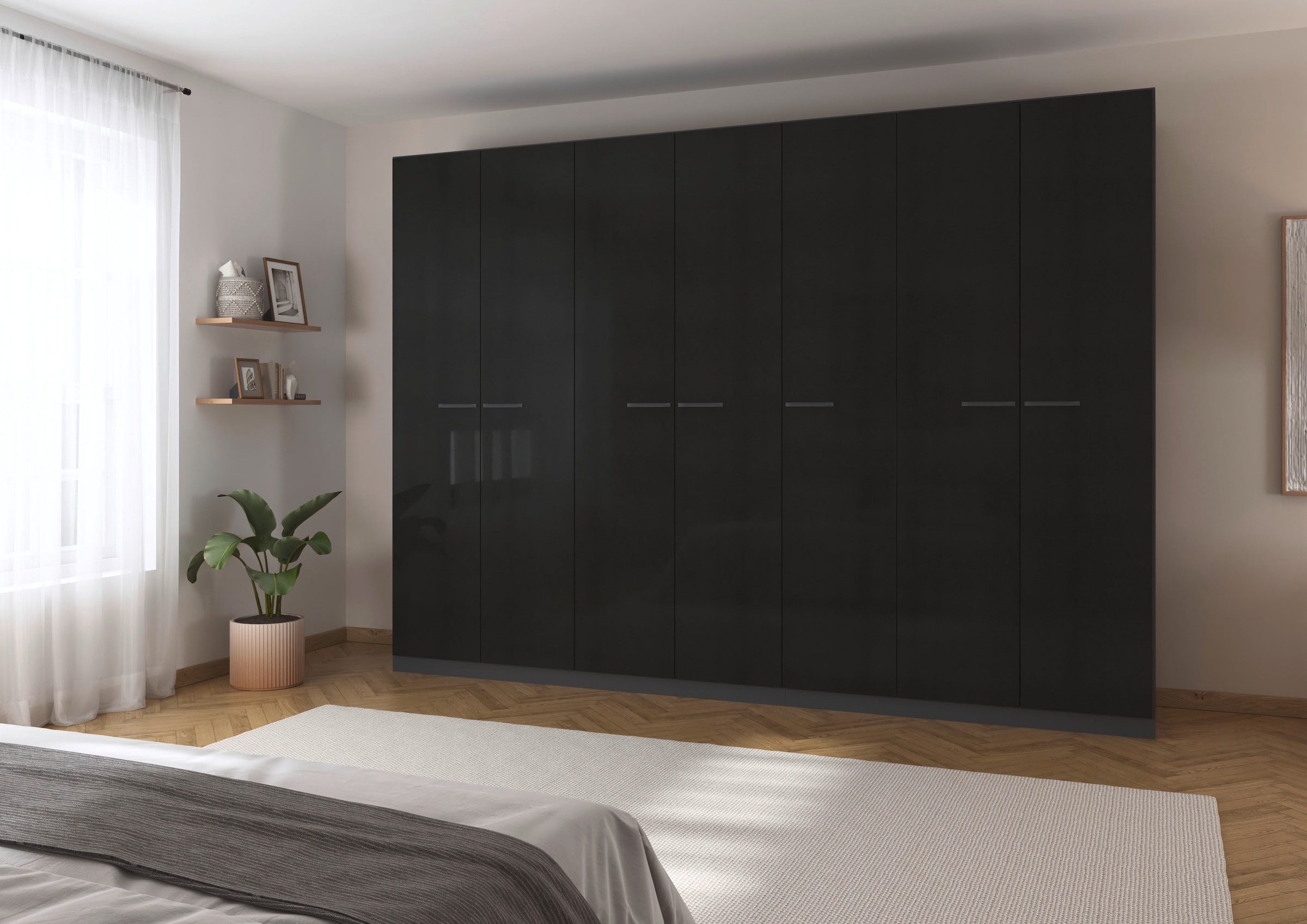 rauch Drehtürenschrank »Kleiderschrank Schrank Garderobe TOPSELLER OTELI inkl. Inneneinteilung«, (erhältlich in Breiten 91-360 cm, ab Breite 136cm inkl. Innenschubladen), mit zusätzlichen Einlegeböden, optional mit Spiegel MADE IN GERMANY