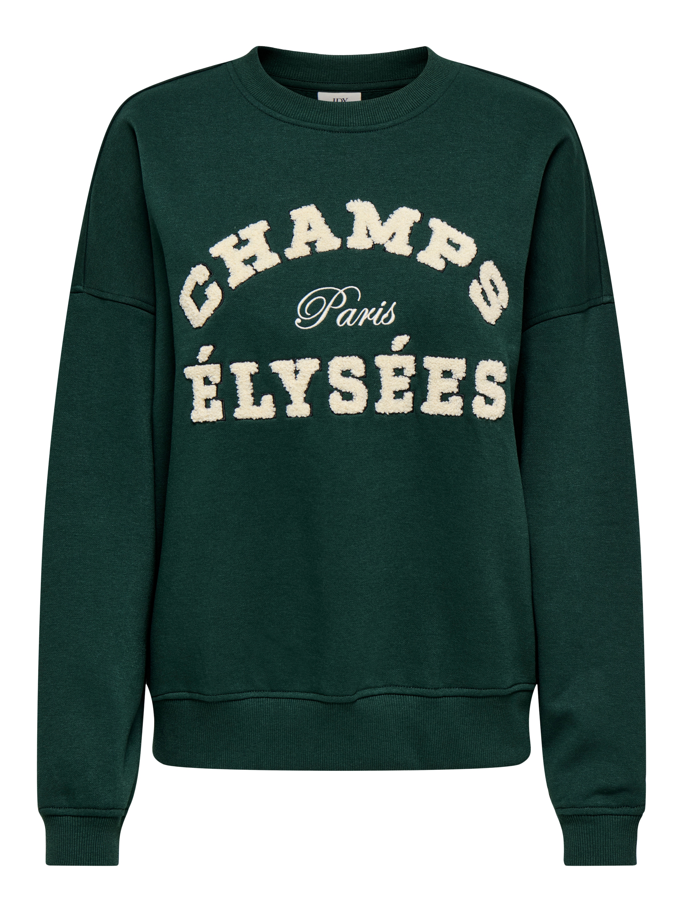 JDY Sweatshirt »JDYMESA L/S O-NECK EMB SWEAT JRS NOOS«, Baumwollmischung, regular fit
