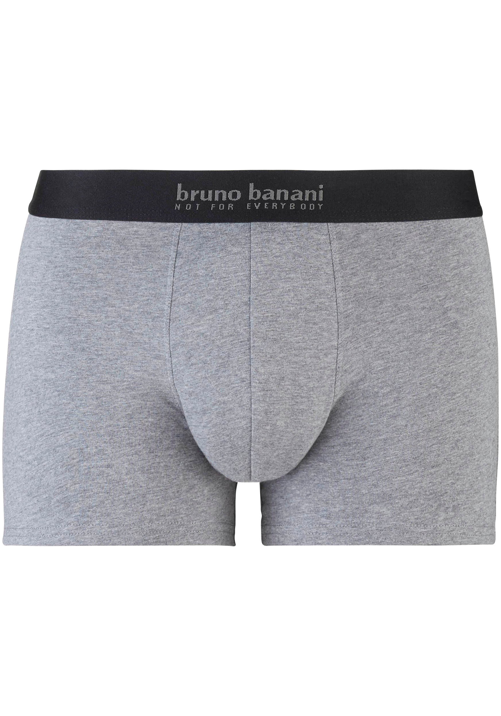 Bruno Banani Boxershorts »Short 3Pack Energy Cotton«, (3er Pack), mit Schriftzug am Bund