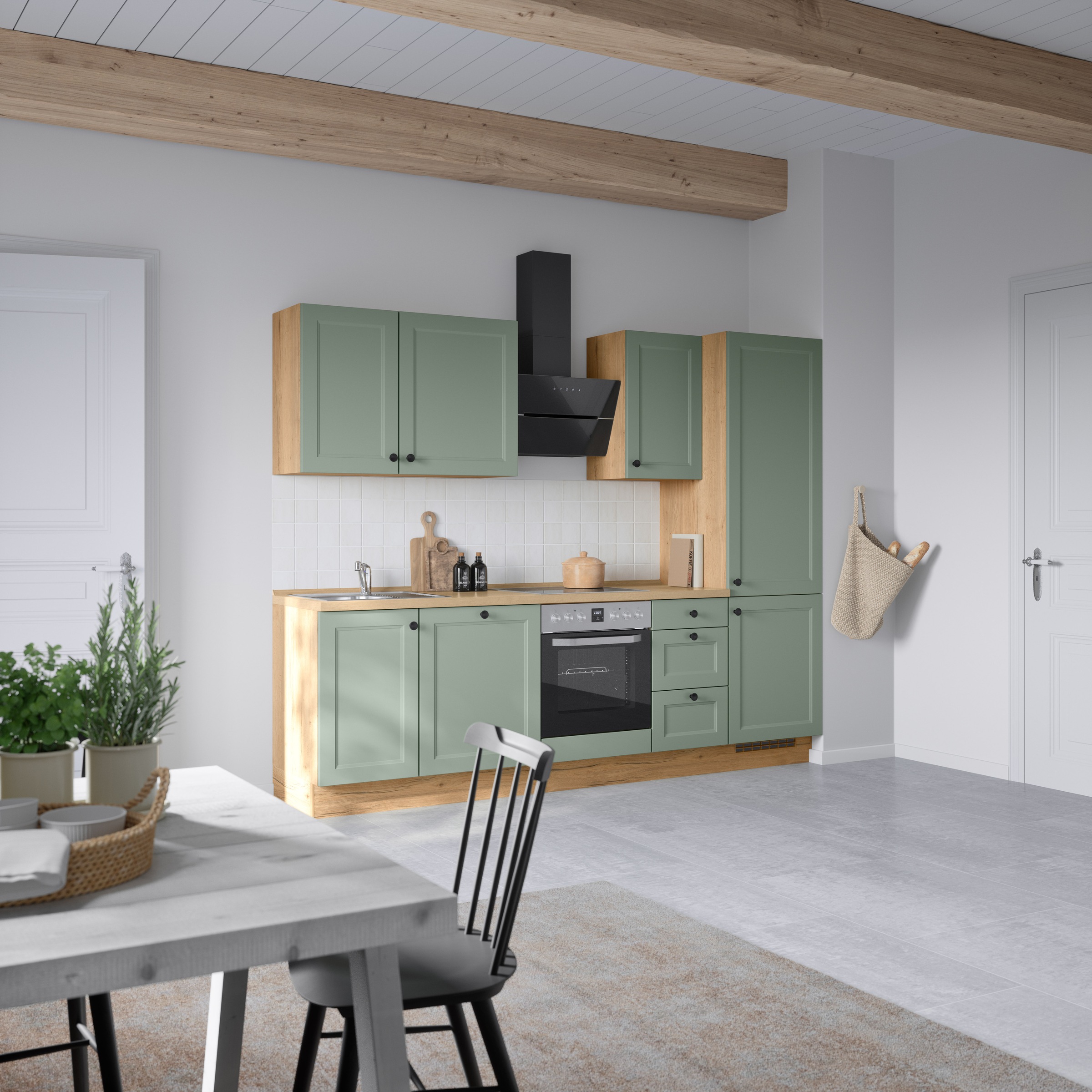 nobilia® Küchenzeile »"Cascada II"«, vormontiert, Breite 270 cm, Ausrichtung wählbar, wahlw. mit E-Geräten